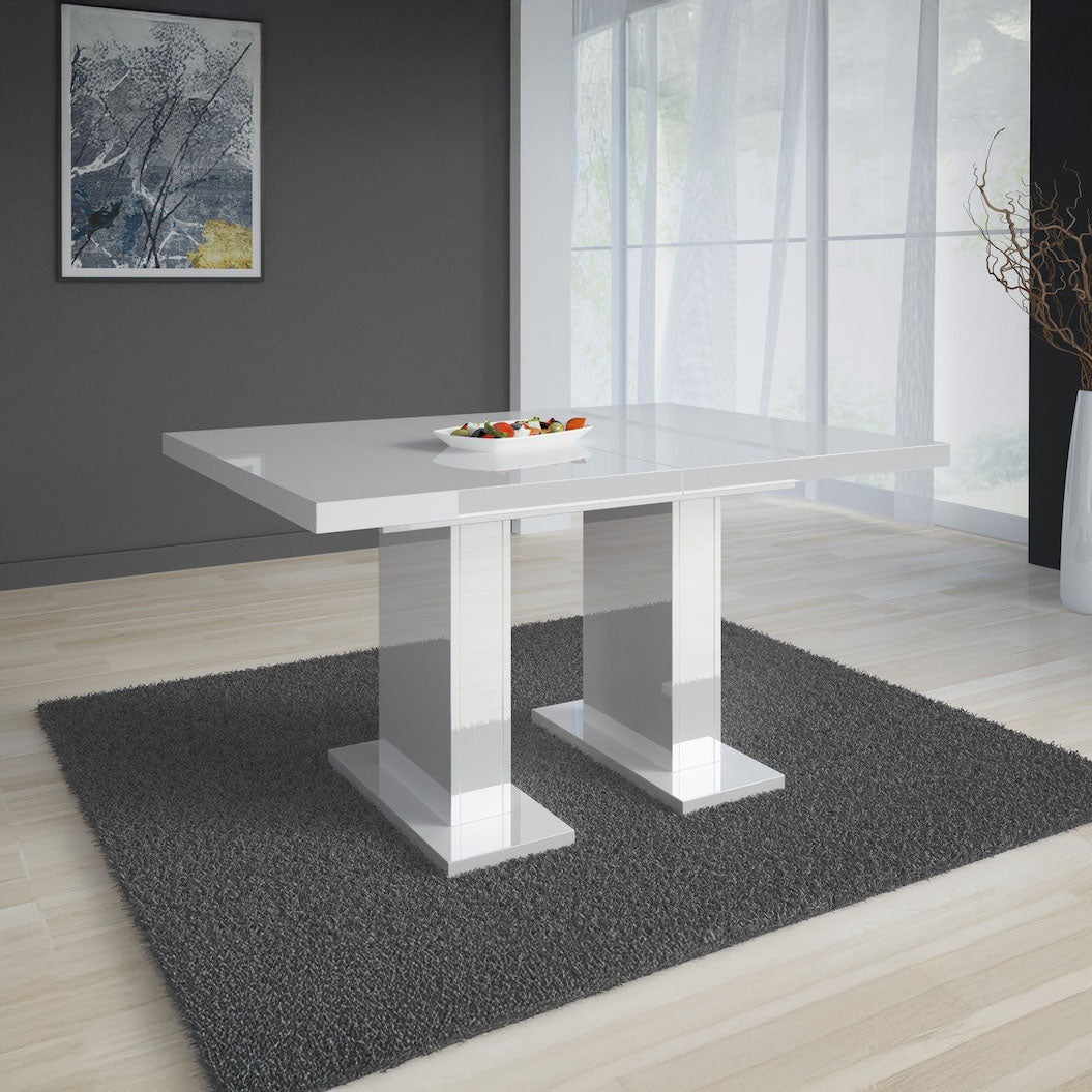 Glamour - Eetkamertafel - Wit - 120x80x76 cm