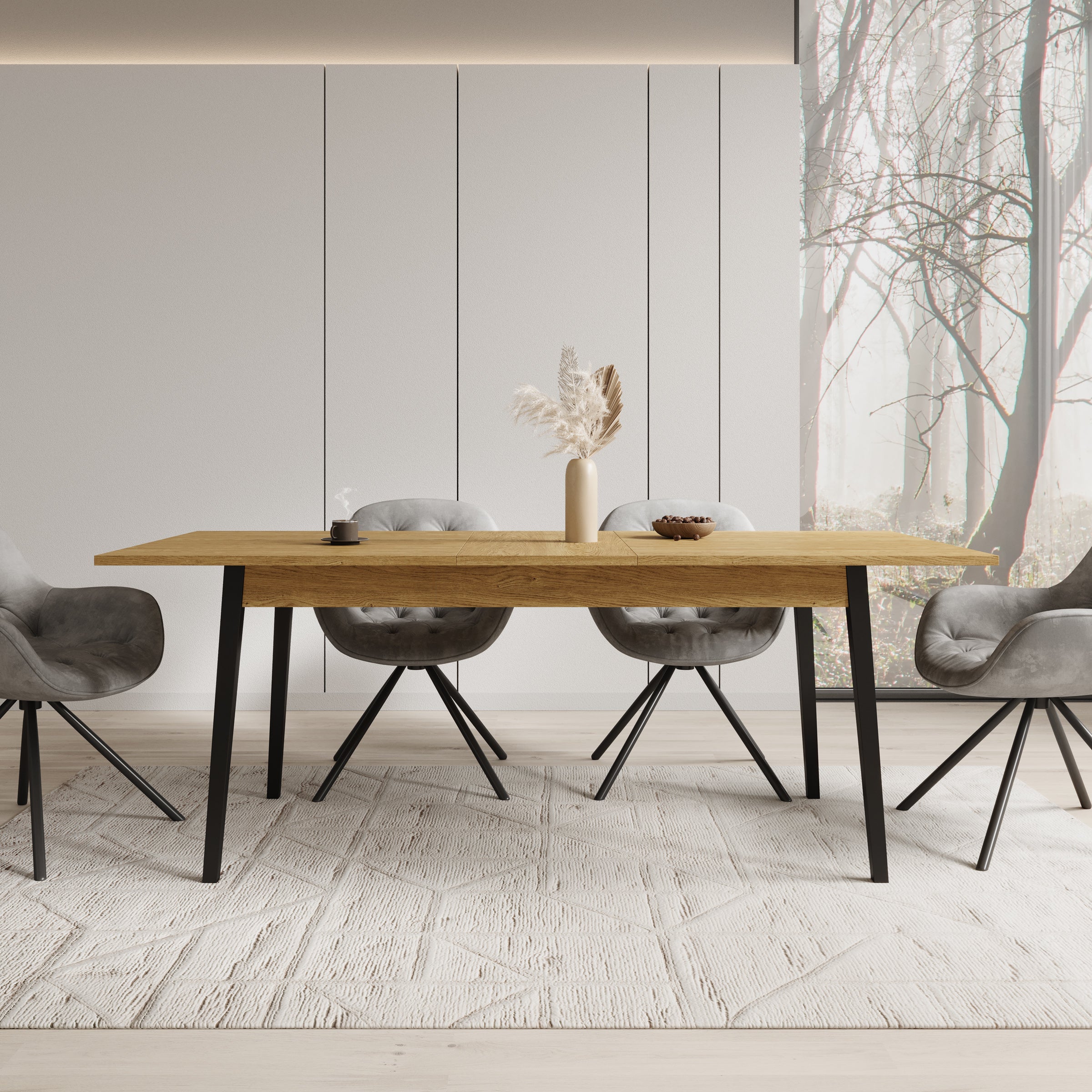 Monor - Eetkamertafel - Eiken