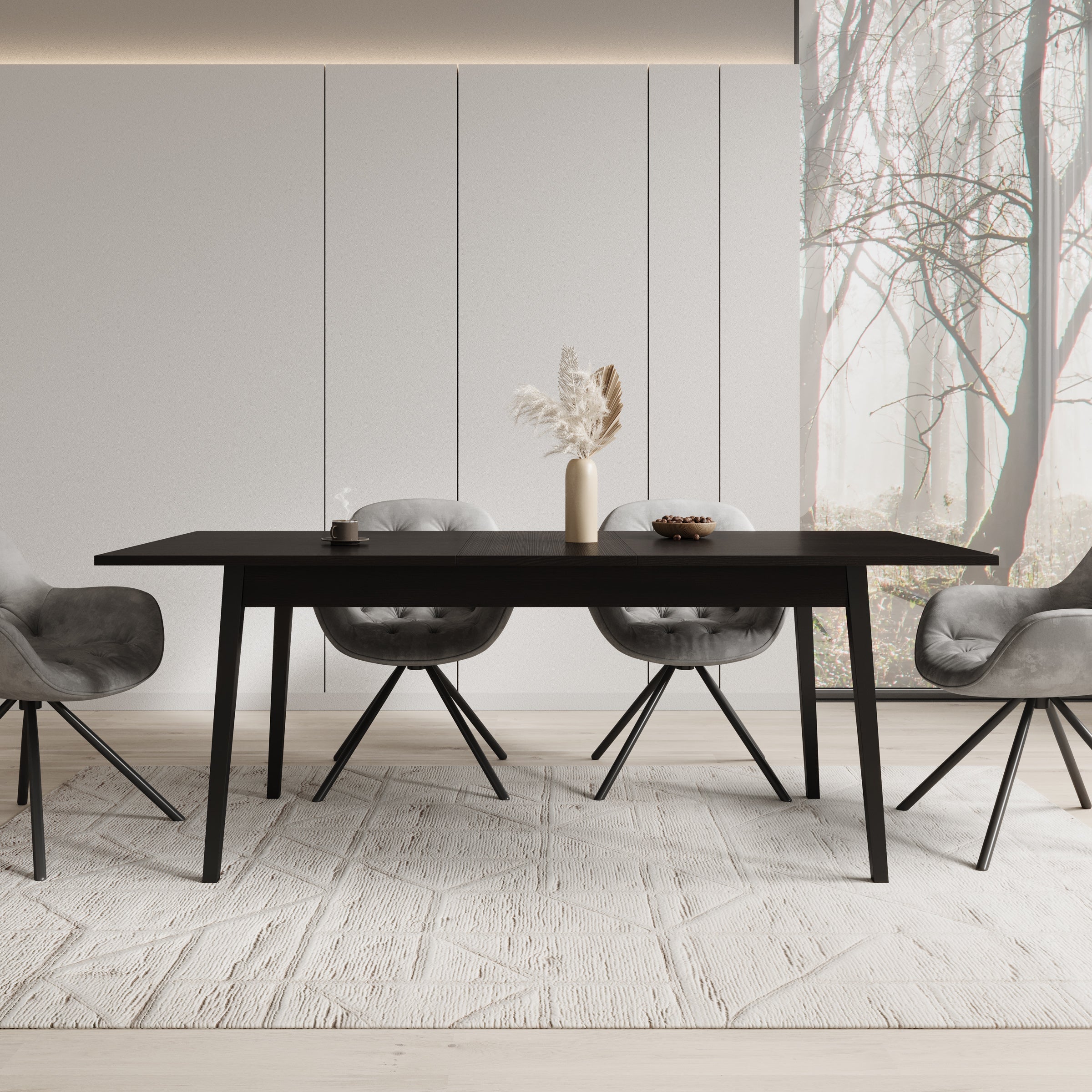 Monor - Eetkamertafel - Zwart