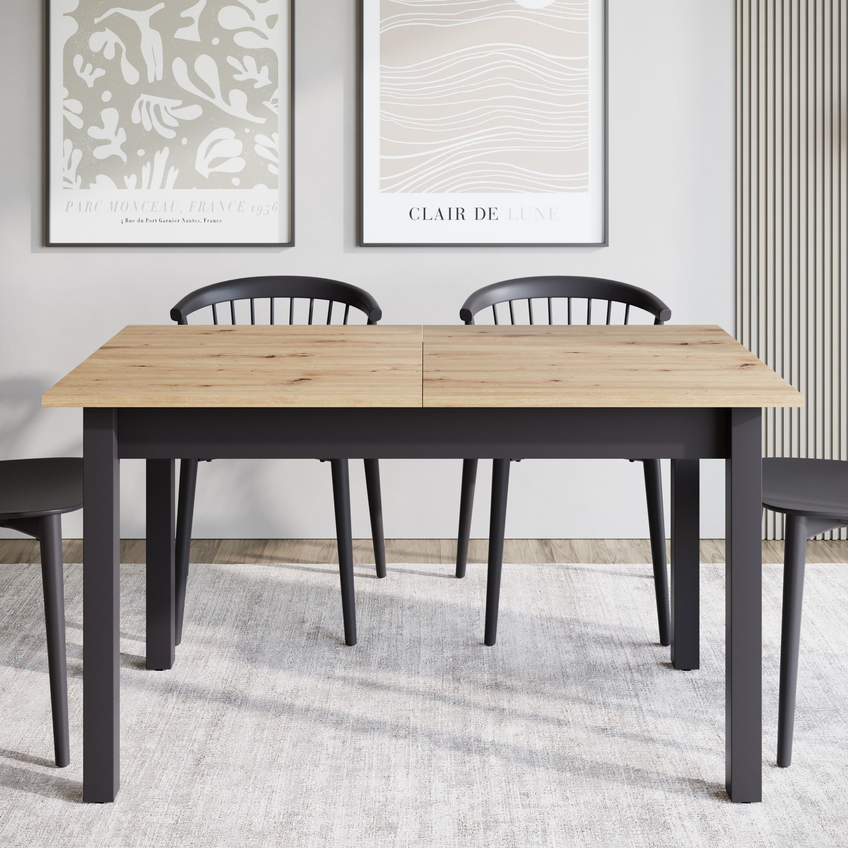 Quincy - Eetkamertafel - Eiken - 146x84x80 cm