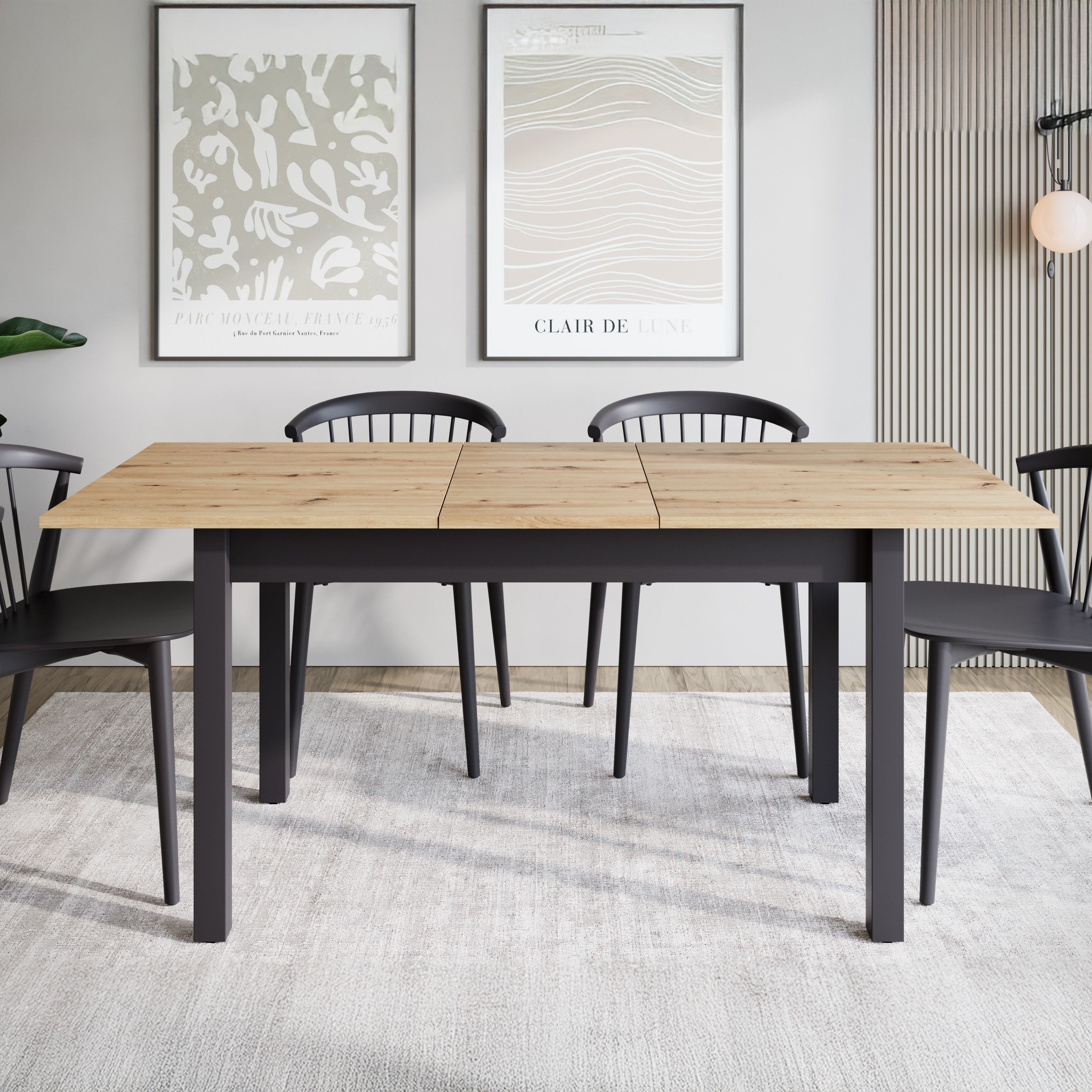 Quincy - Eetkamertafel - Eiken - 146x84x80 cm