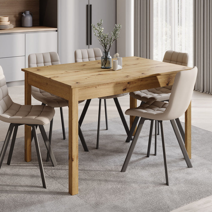 Steve - Eetkamertafel - Eiken - 120x80x77 cm