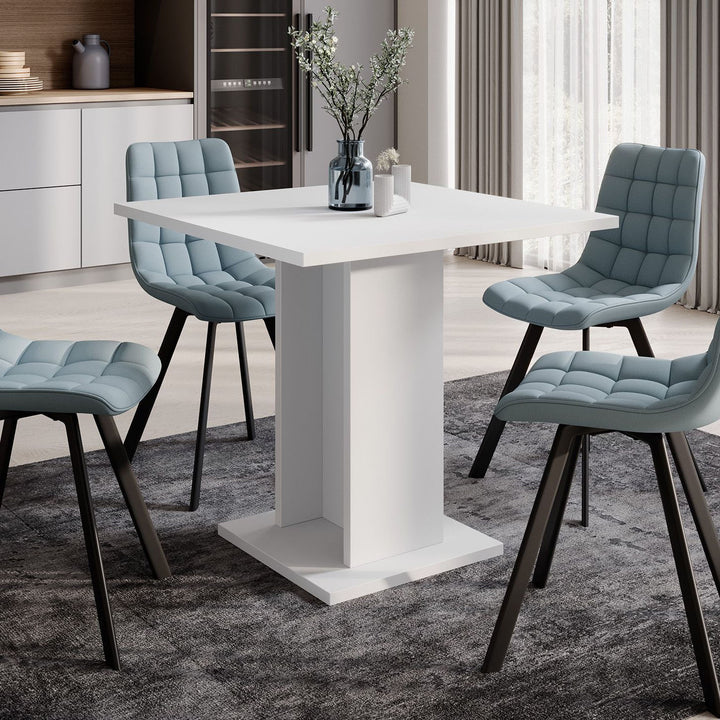 Swen - Eetkamertafel - Wit - 80x80x69 cm
