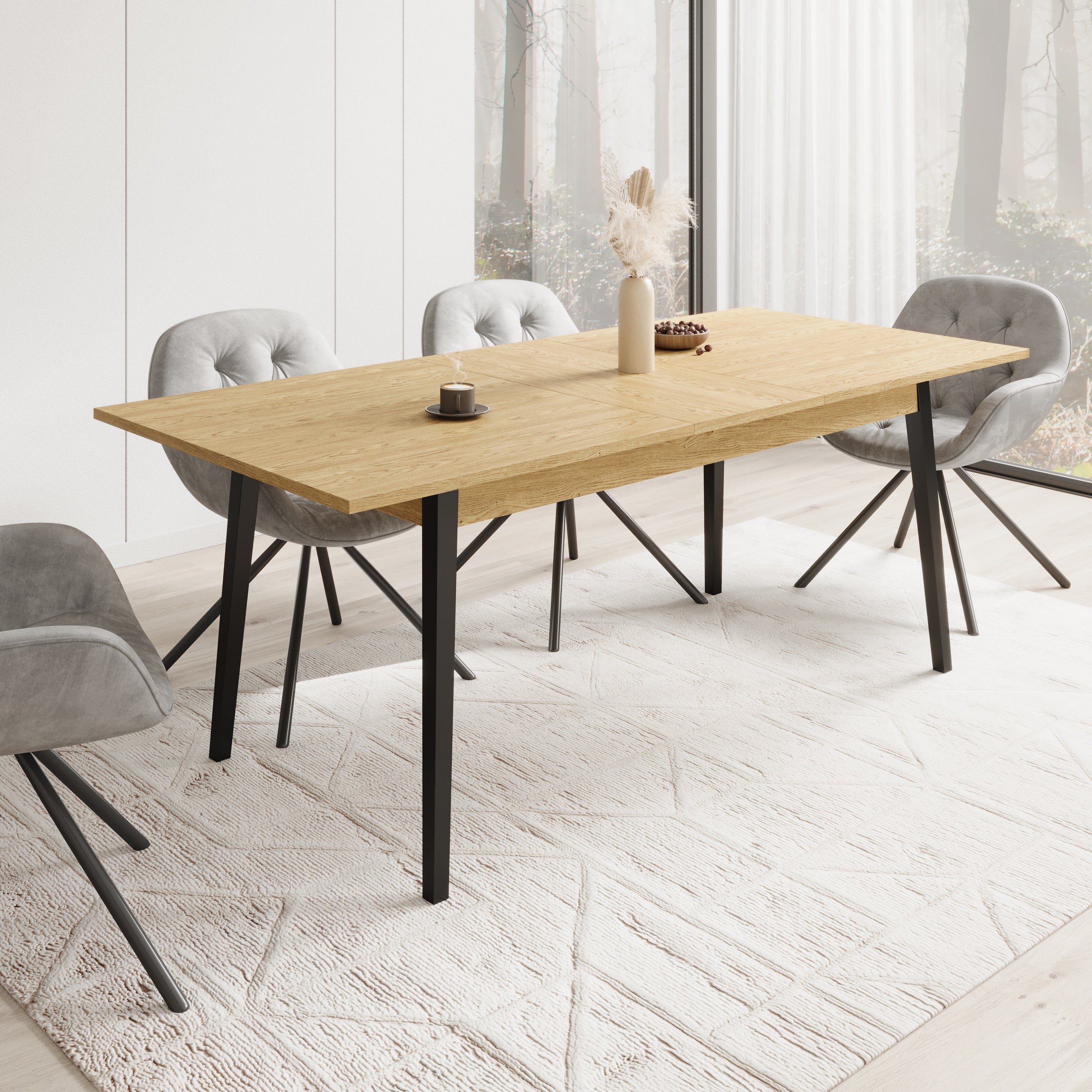 Monor - Eetkamertafel - Eiken