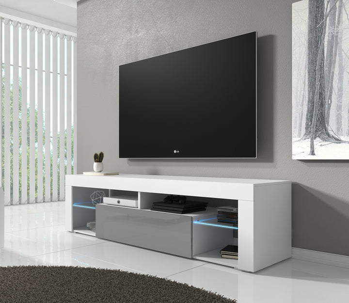 Fancy - TV-Meubel - Grijs/wit  - 140 cm