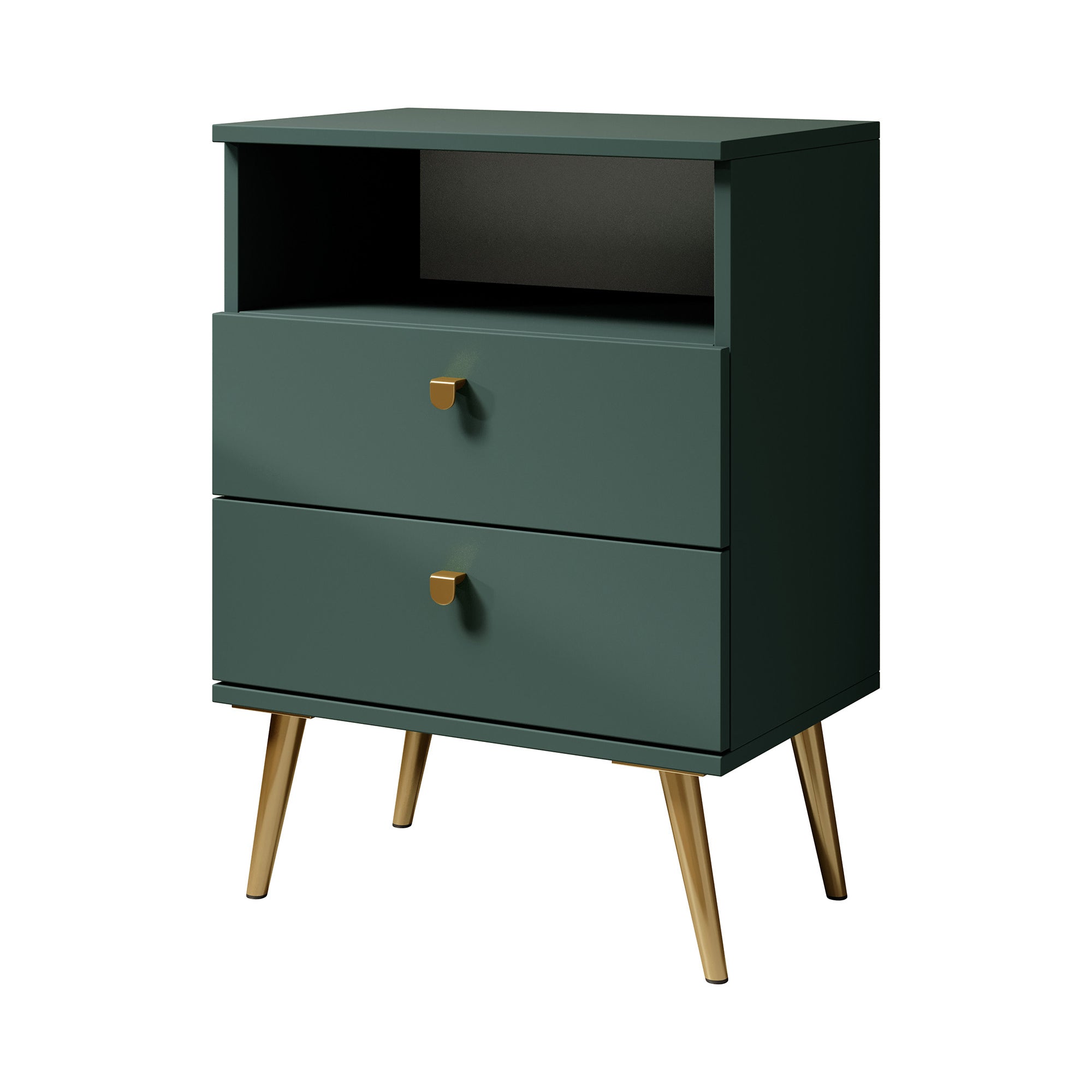 Hidde - Nachtkastje - Groen - 50x36x69 cm
