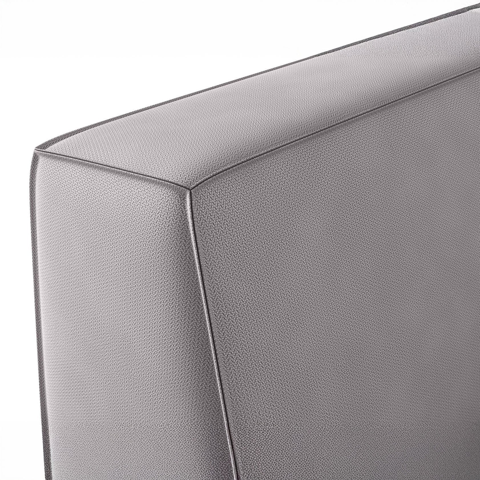 Monet - Hoekbank 4-zits met chaise longue - Stof lichtgrijs - Links