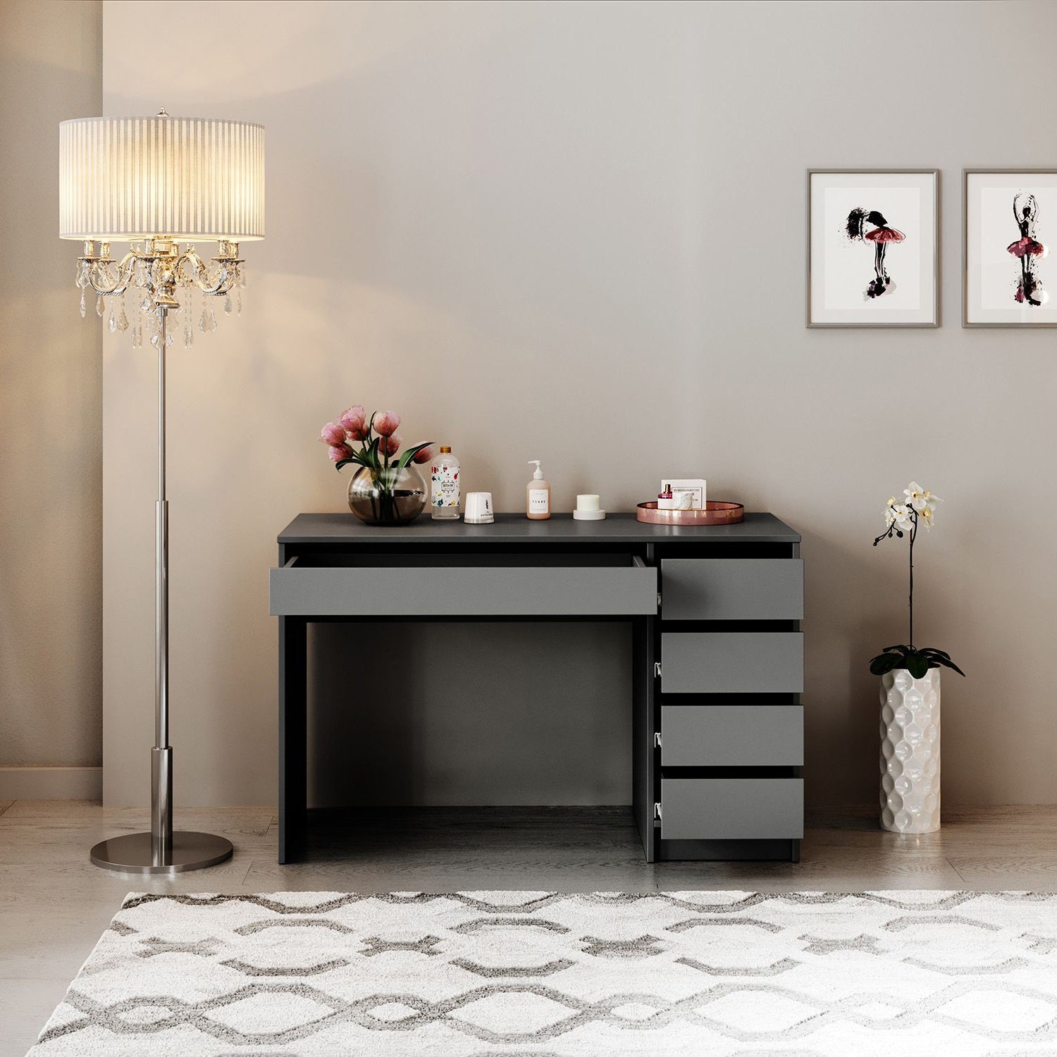 Arco - Kaptafel - Antraciet - 120x55 cm