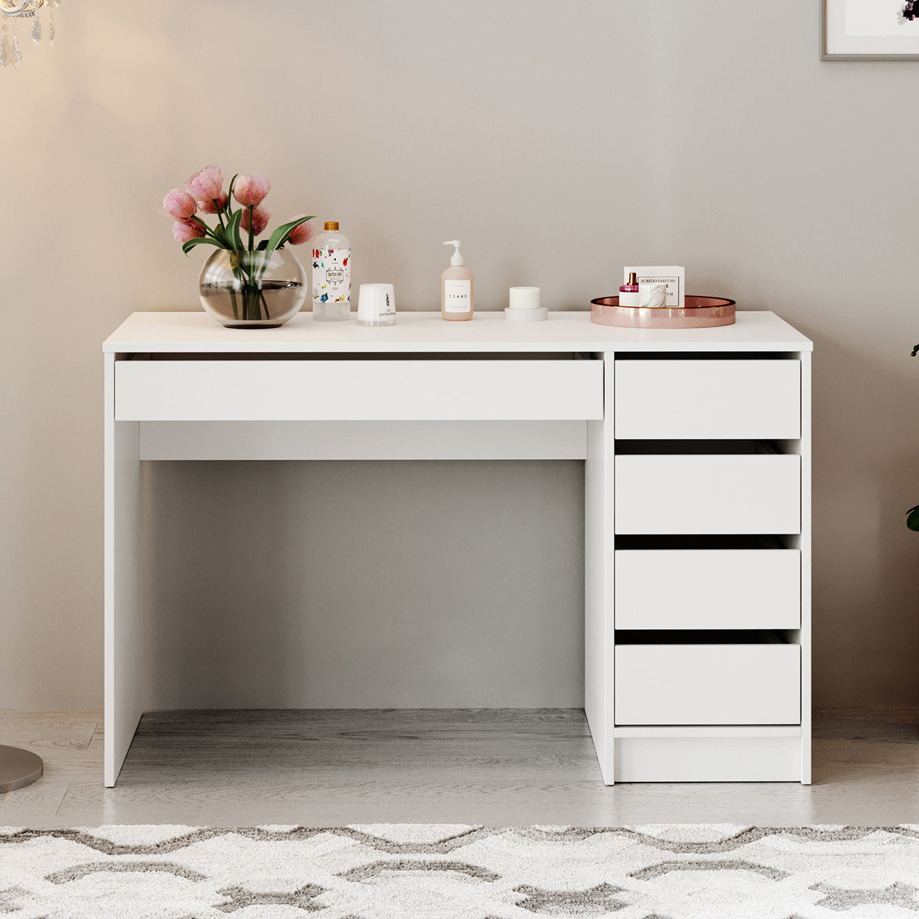 Arco - Kaptafel - Wit - 120x55 cm