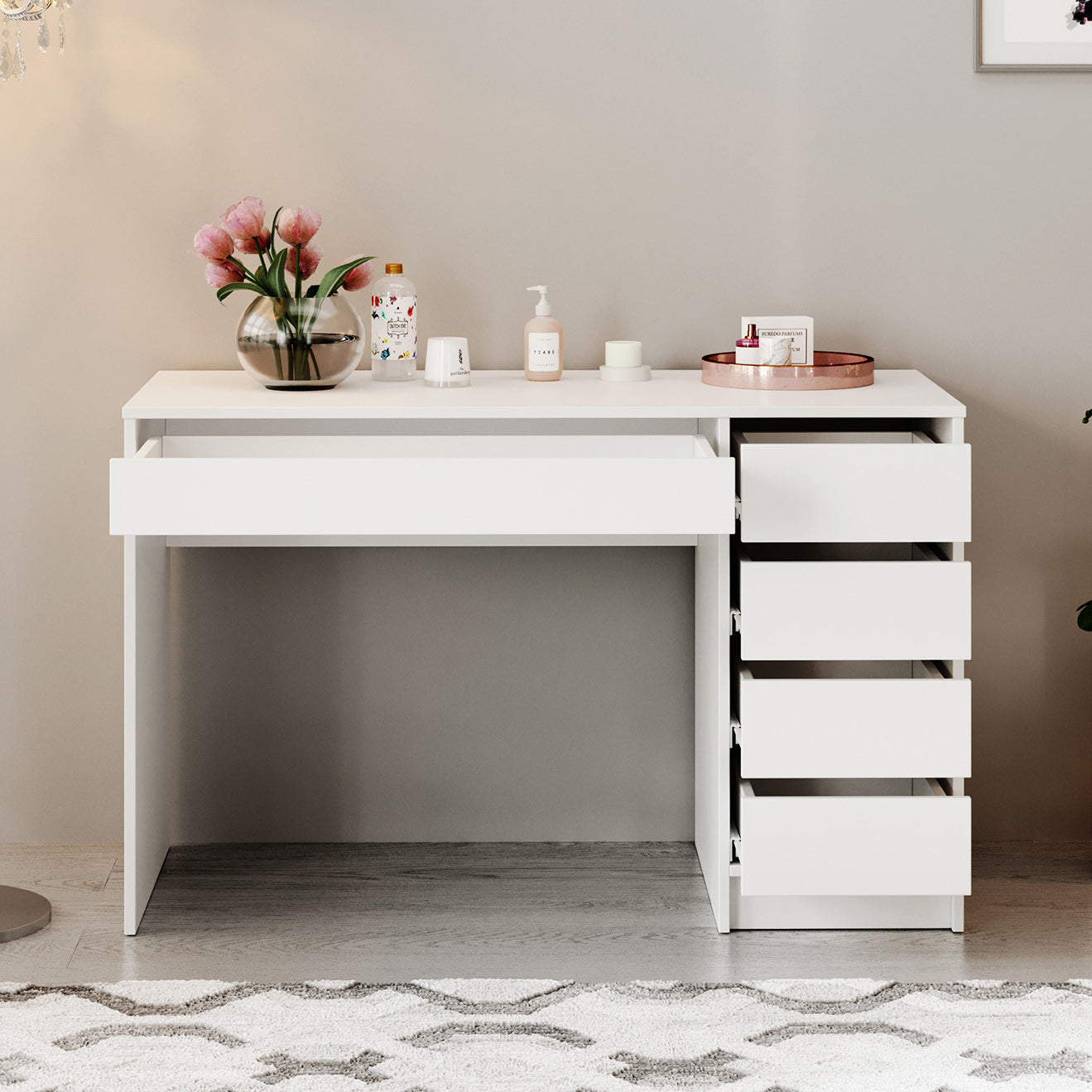 Arco - Kaptafel - Wit - 120x55 cm