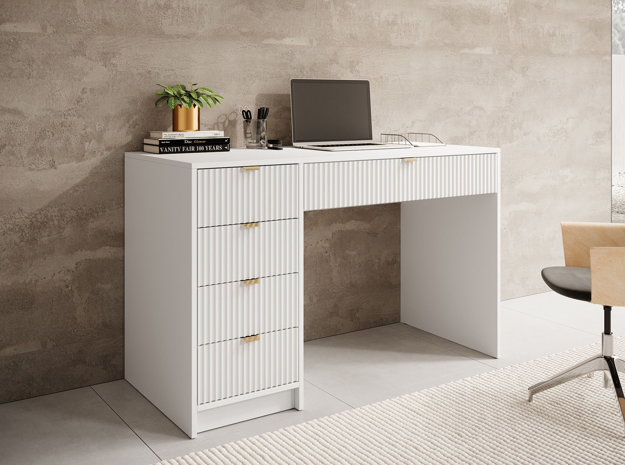 Tavares - Bureau - Wit - 120x55 cm