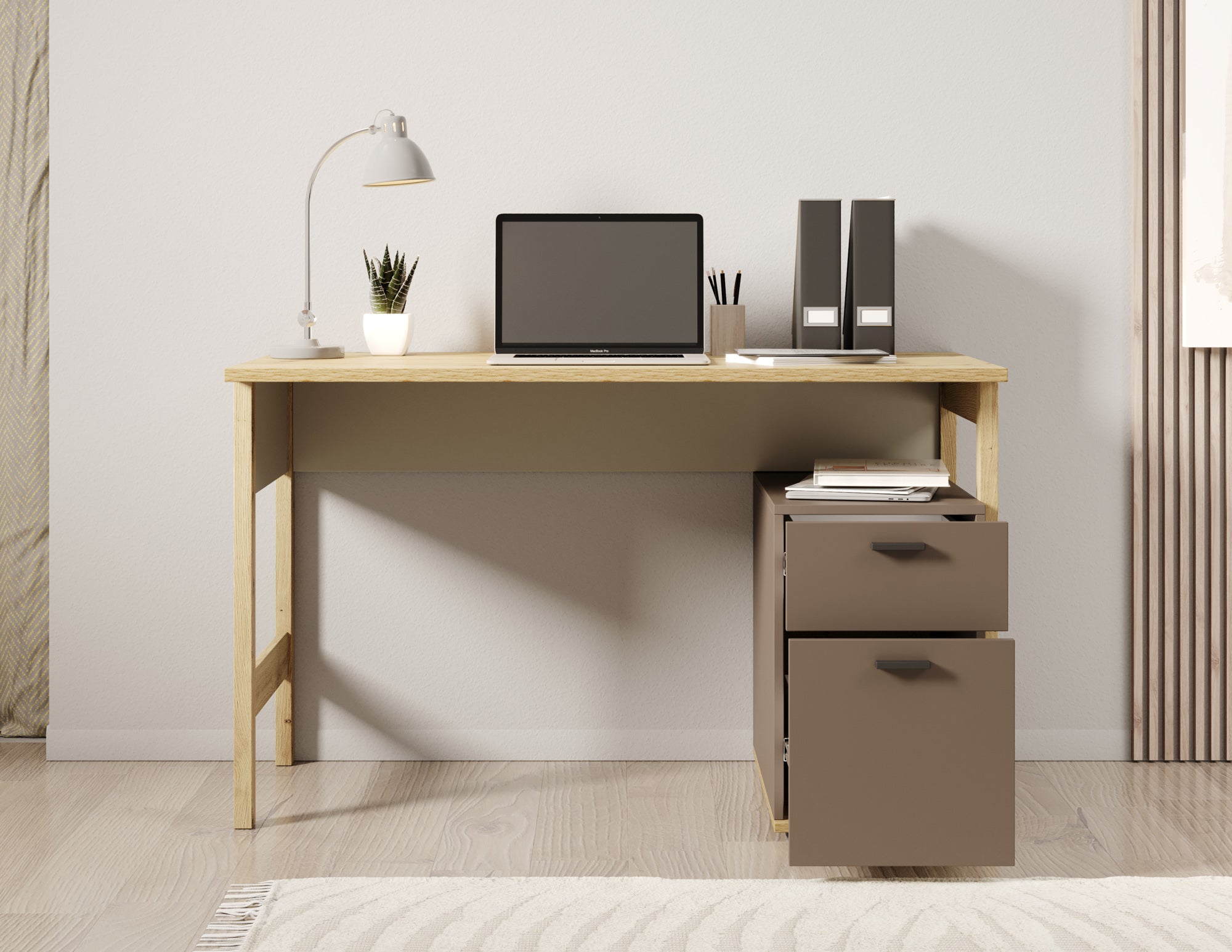Livingston - Bureau - Eiken - 125x60 cm