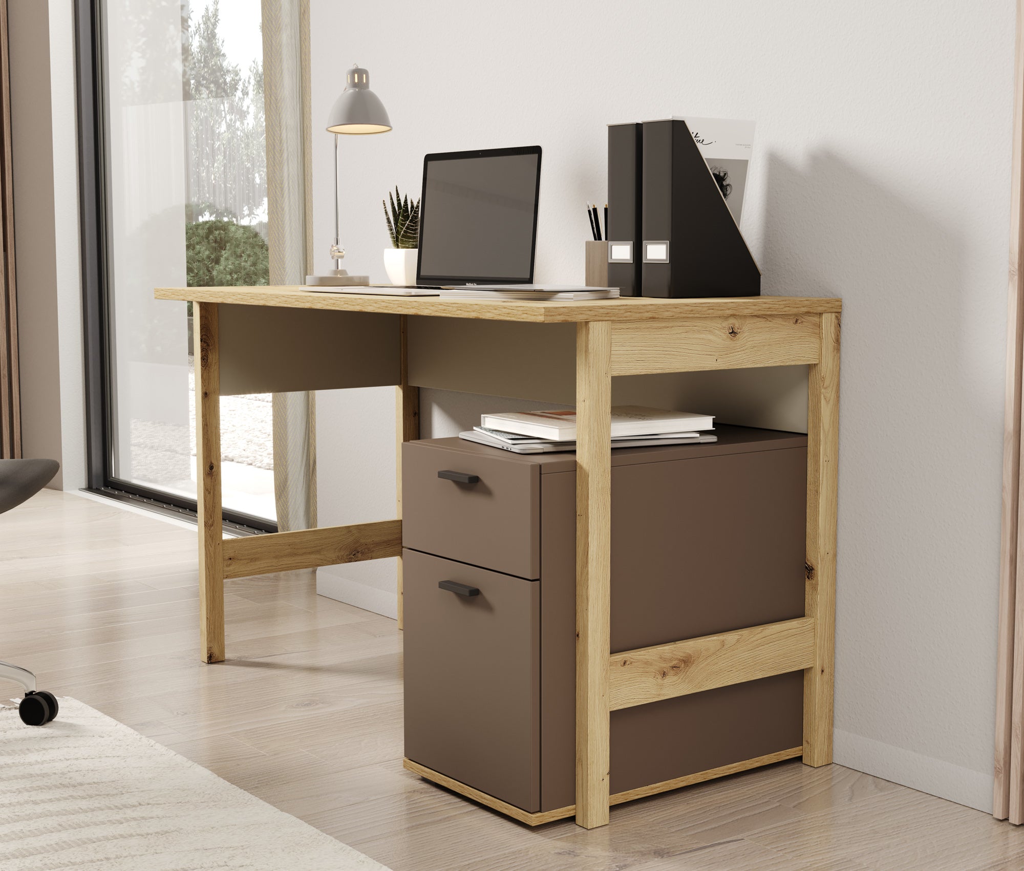 Livingston - Bureau - Eiken - 125x60 cm