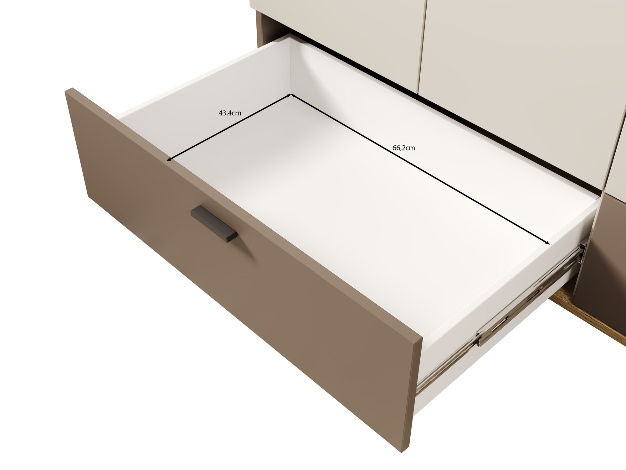Livingston - Kledingkast 3-deurs - Beige - 135x51x210 cm
