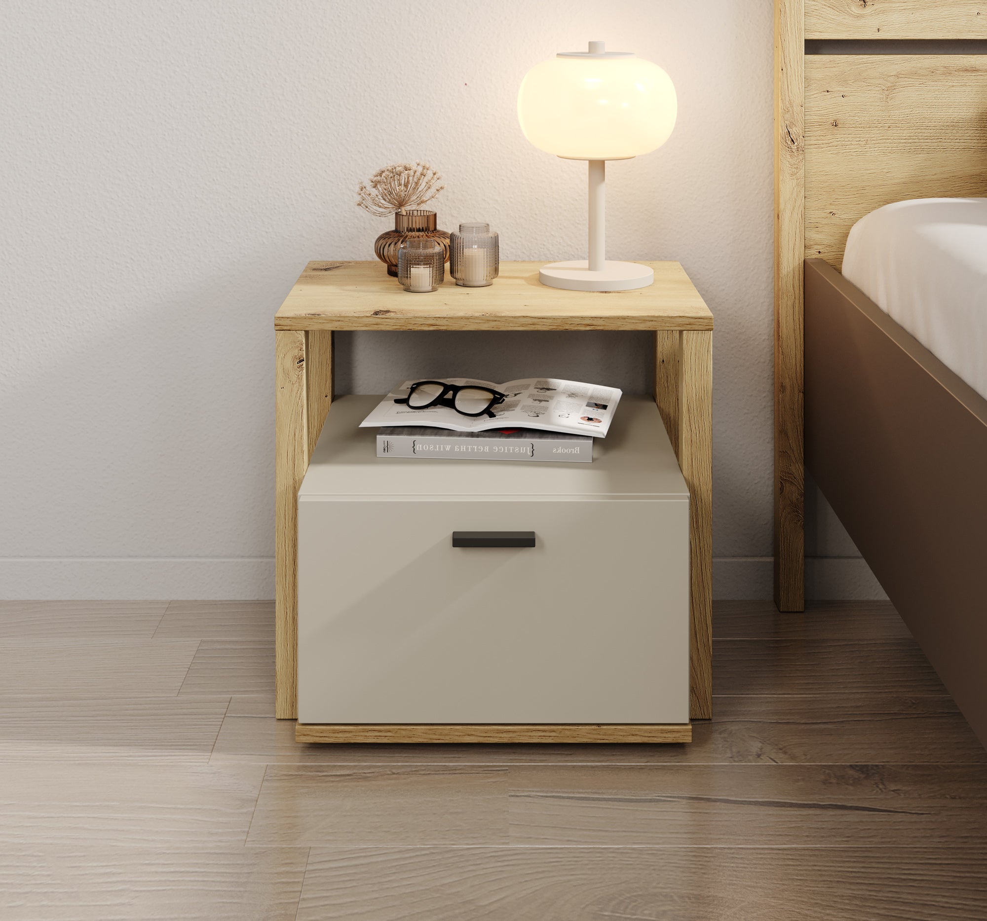 Livingston - Nachtkastje - Beige
