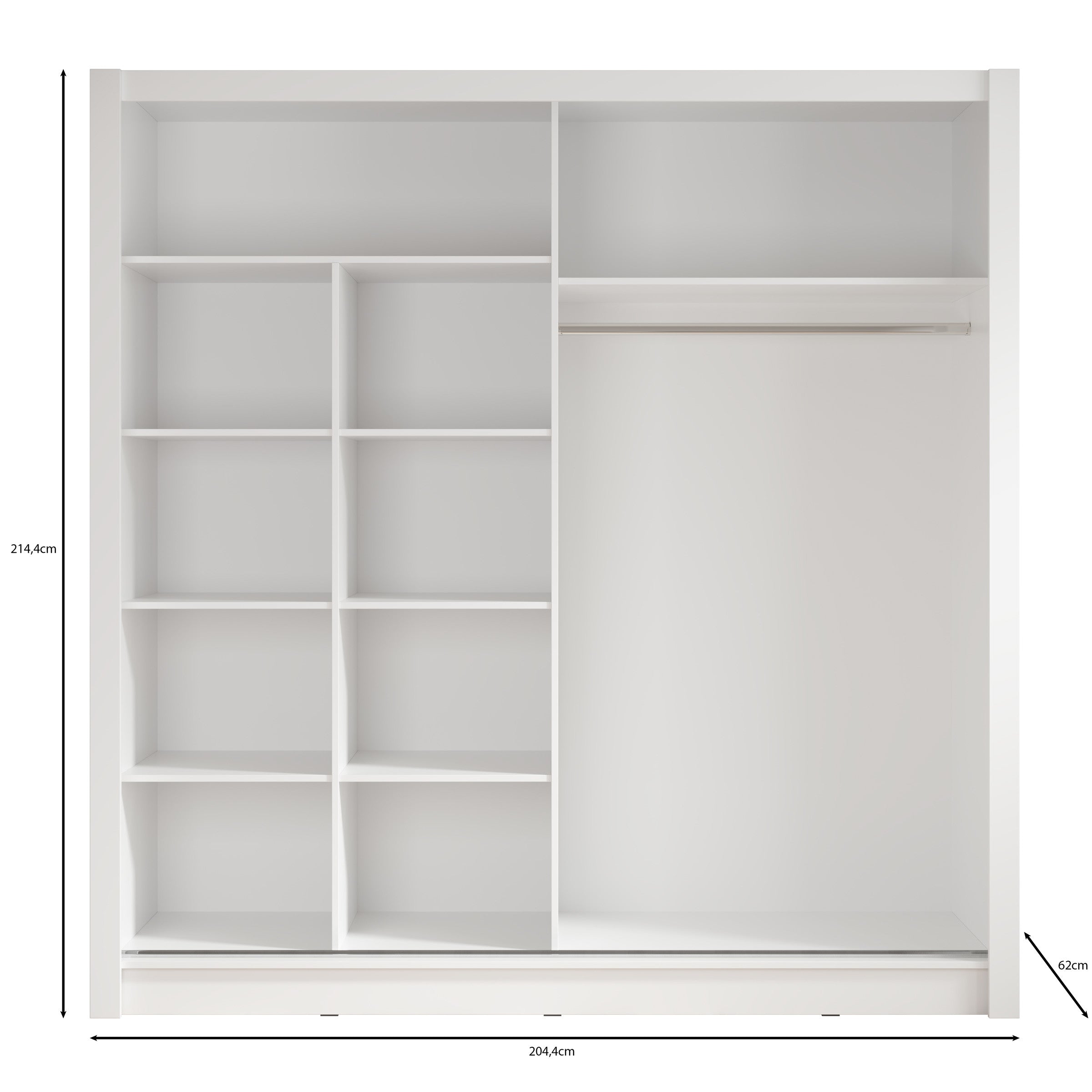 Bazarre - Kledingkast met schuifdeuren - Eiken