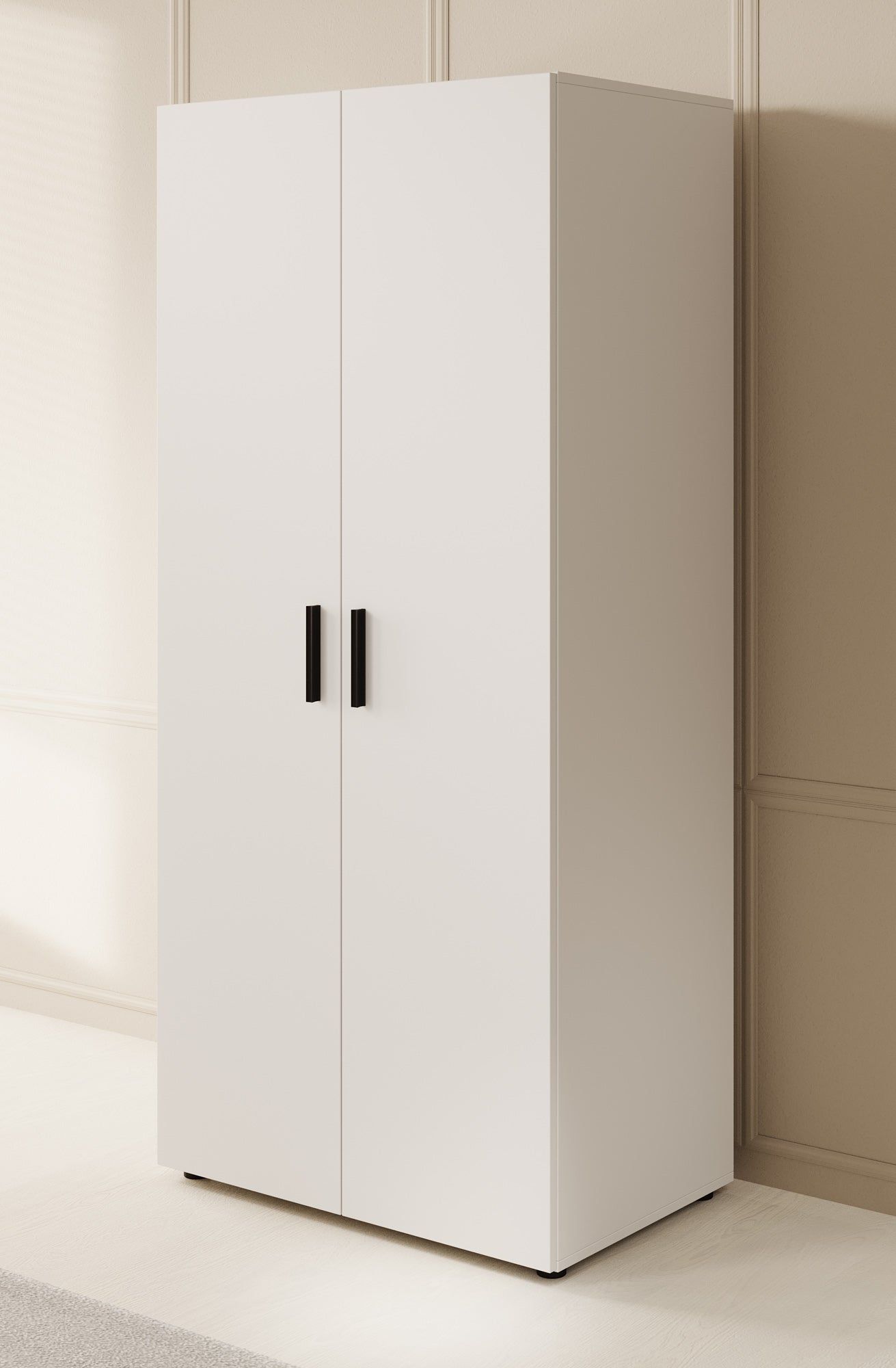 Bellini - Kledingkast 2-deurs - Wit - 80x51x177 cm