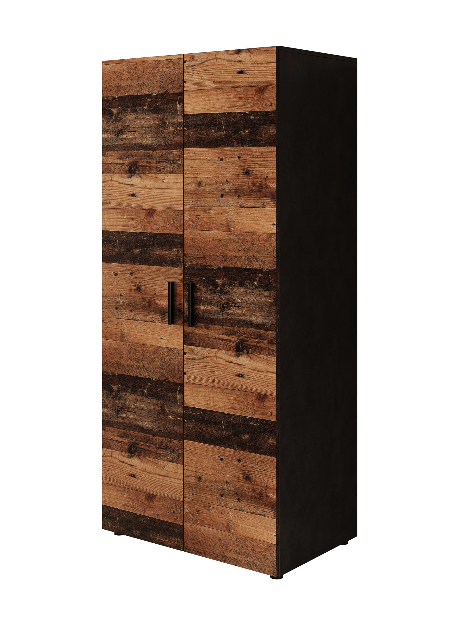 Bellini - Kledingkast 2-deurs - Donker old wood - 80x51x177 cm