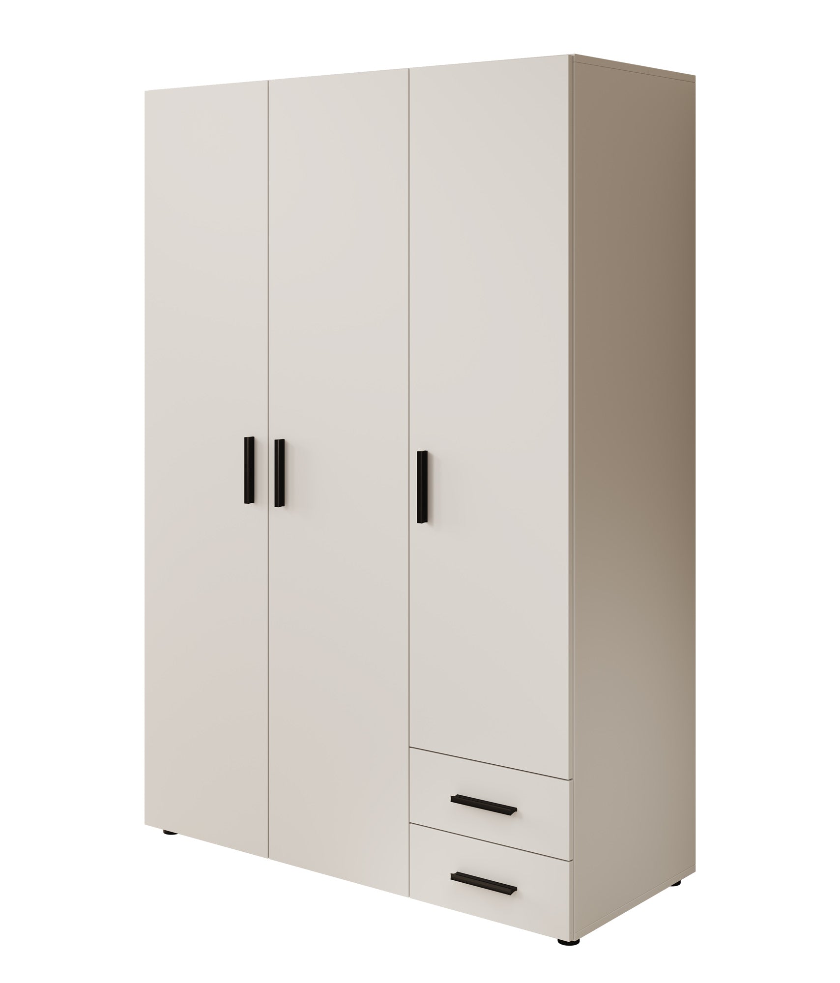 Bellini - Kledingkast 3-deurs - Wit - 120x51x177 cm