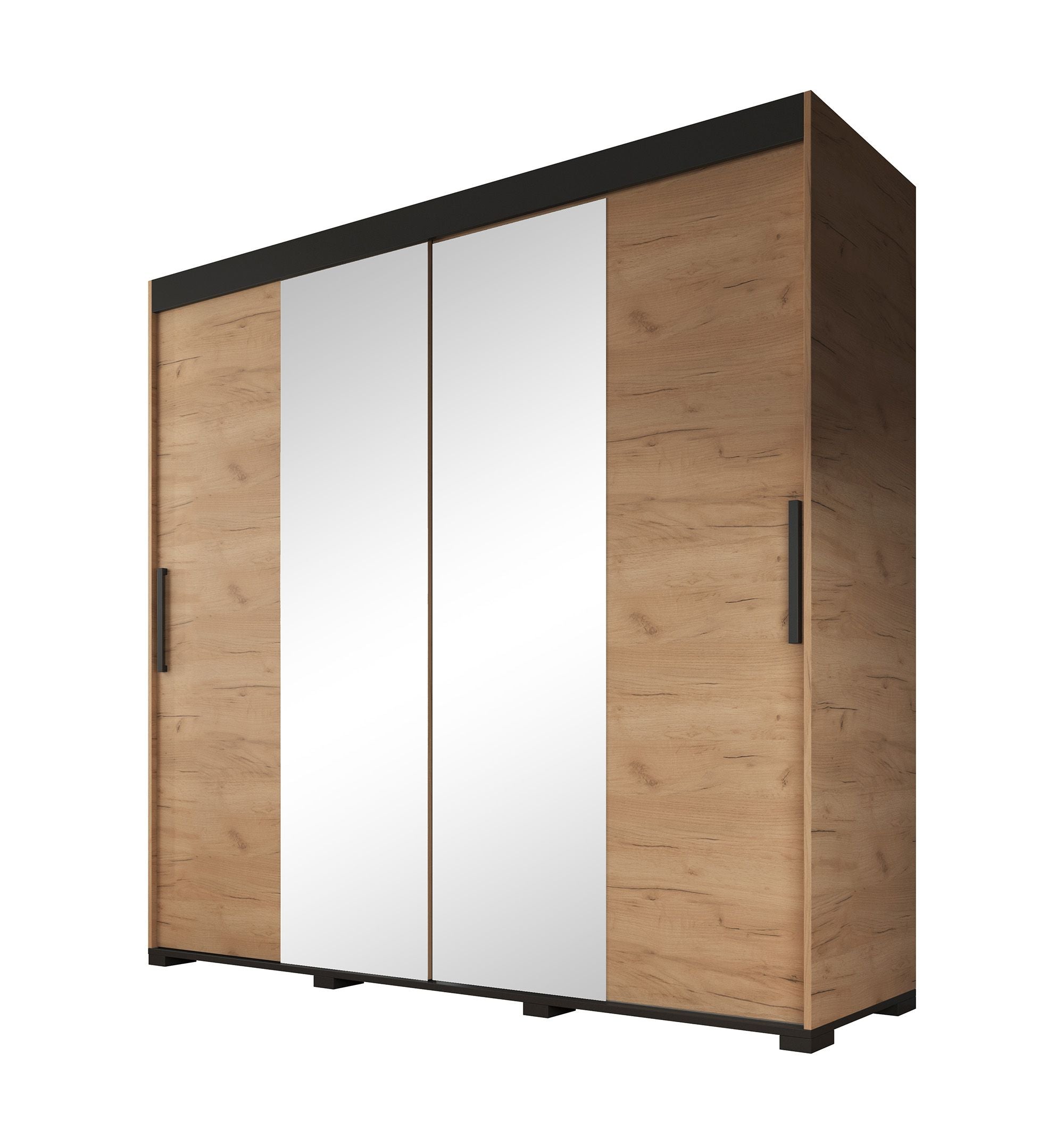 Brazil - Kledingkast met schuifdeuren - Eiken - 200x62x195 cm