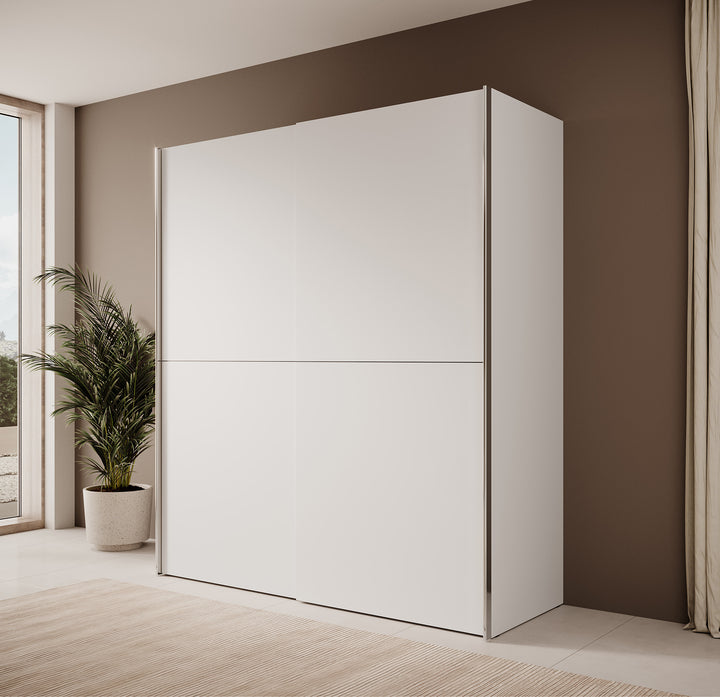 Dumas 2 - Kledingkast met schuifdeuren - Wit - 170x61x190 cm