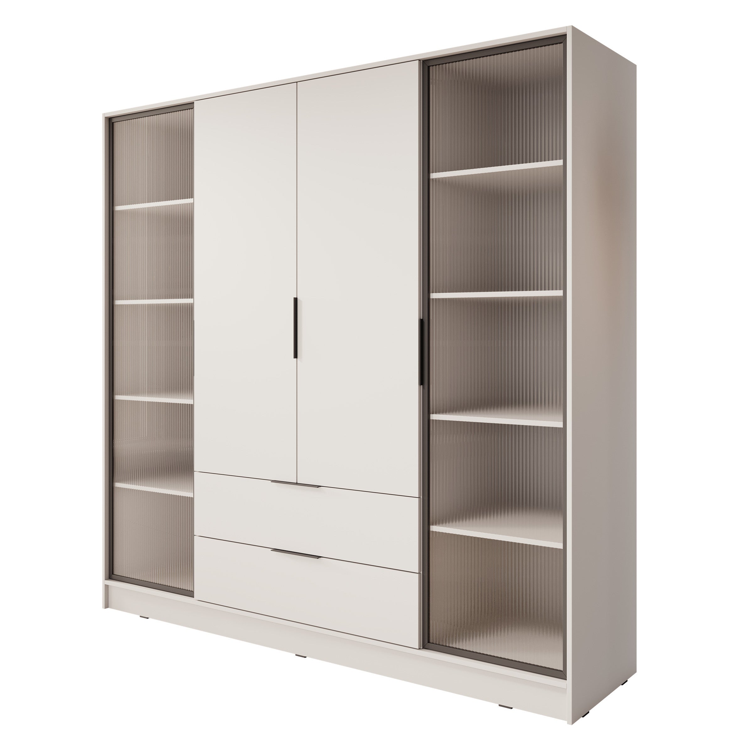 Kaden - Kledingkast 4-deurs - Beige