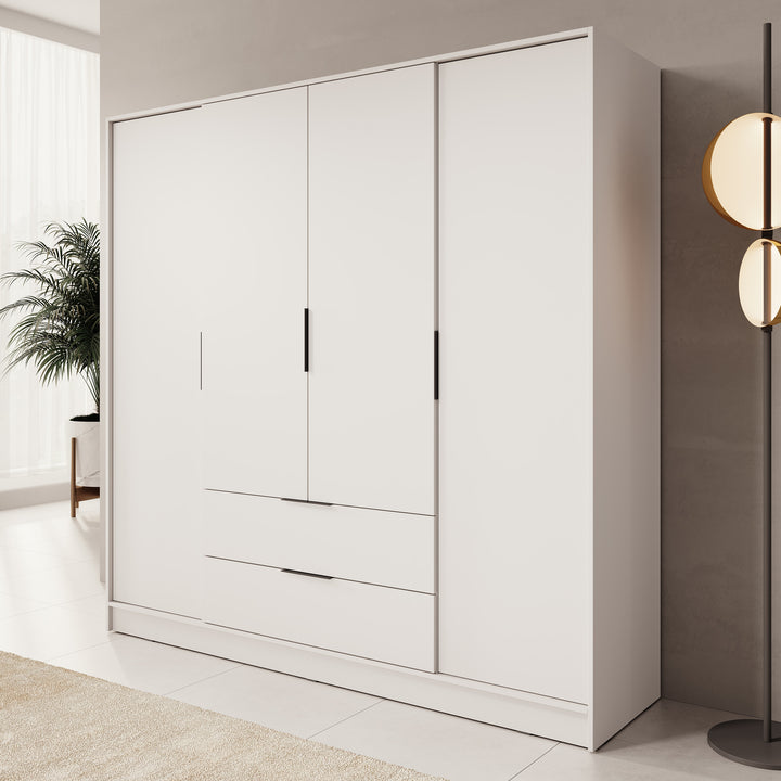 Kellan - Kledingkast 4-deurs - Beige