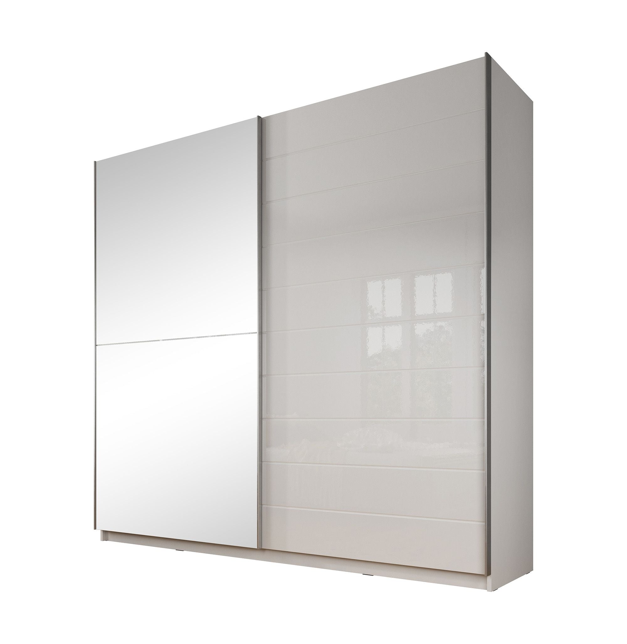 Mariah - Kledingkast met schuifdeuren - Wit  - 217x63x210 cm