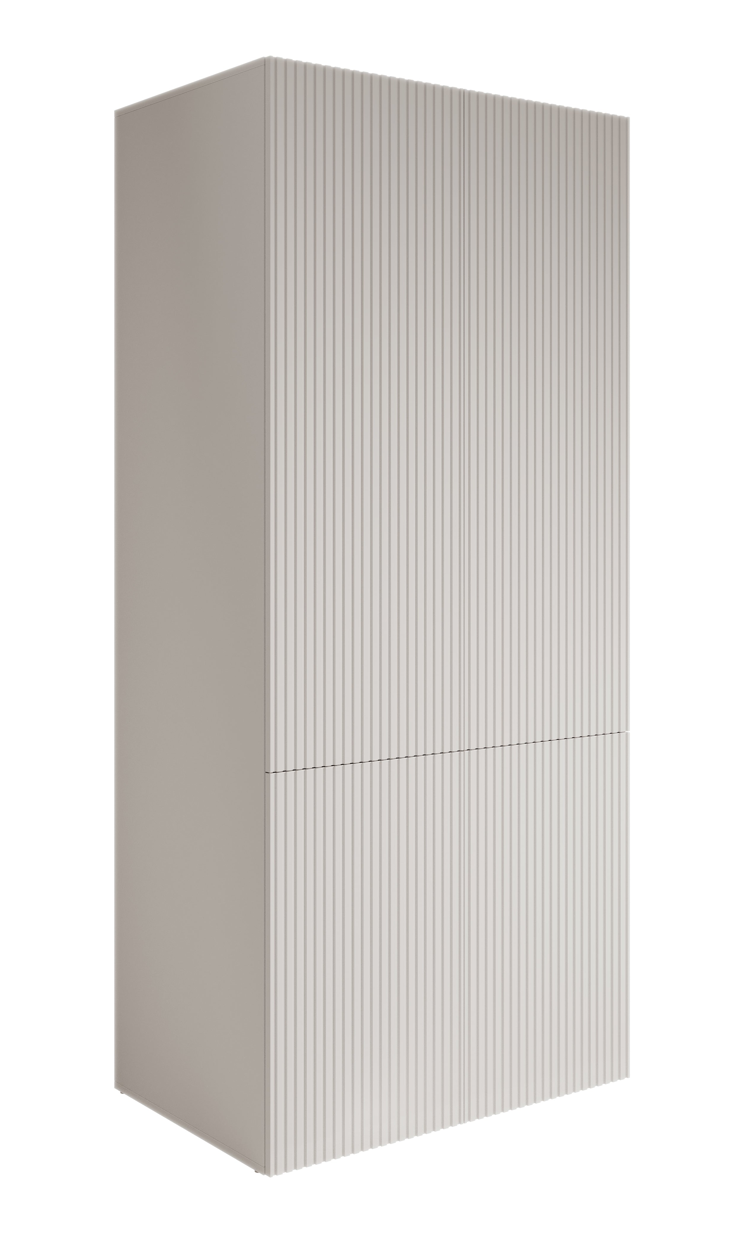 Palamos - Kledingkast 4-deurs - Wit - 90x56x199 cm