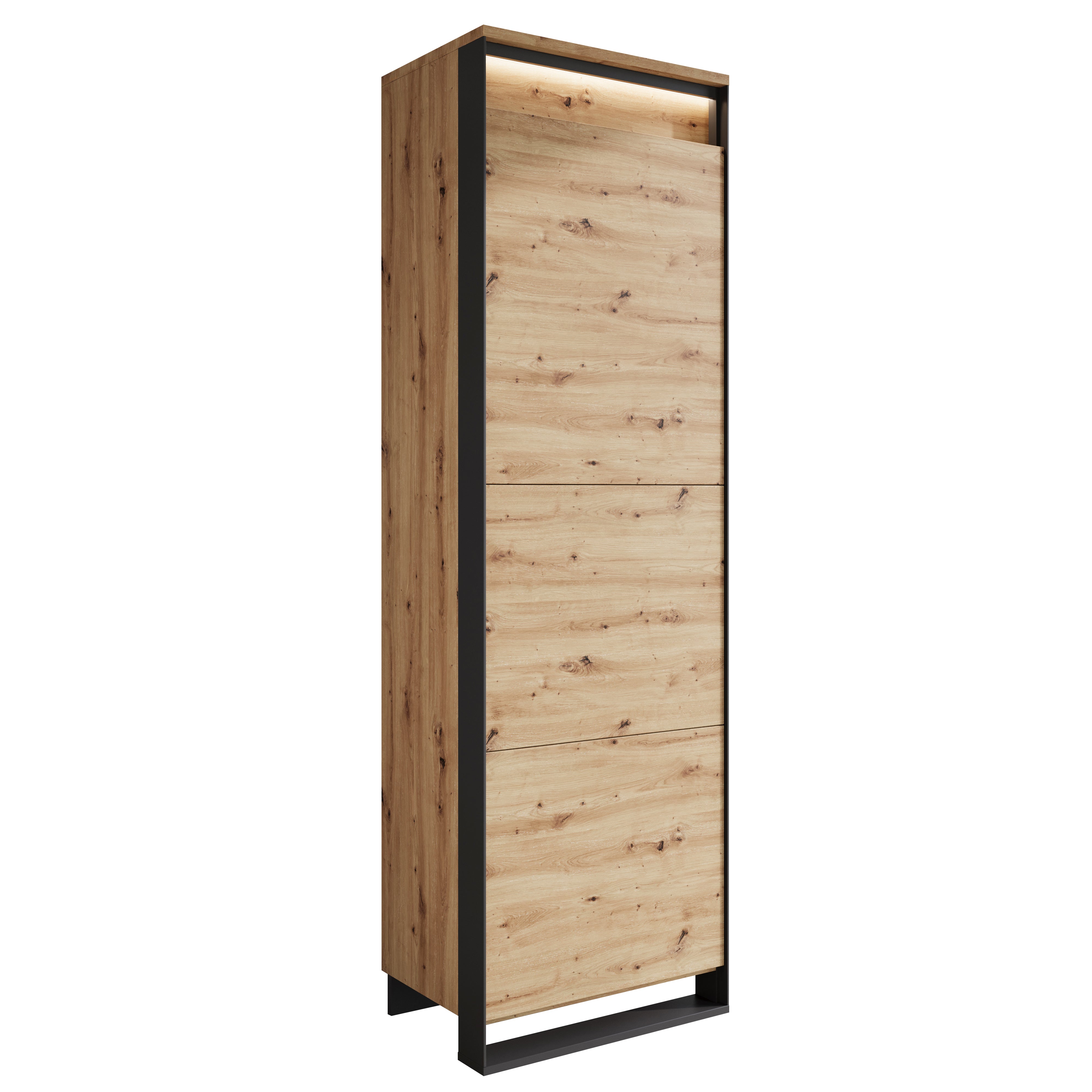 Quincy - Kledingkast met deur - Eiken - 60x41x195 cm