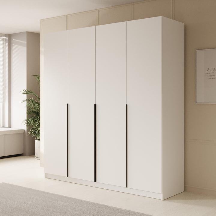 Sabre - Kledingkast 4-deurs - Wit