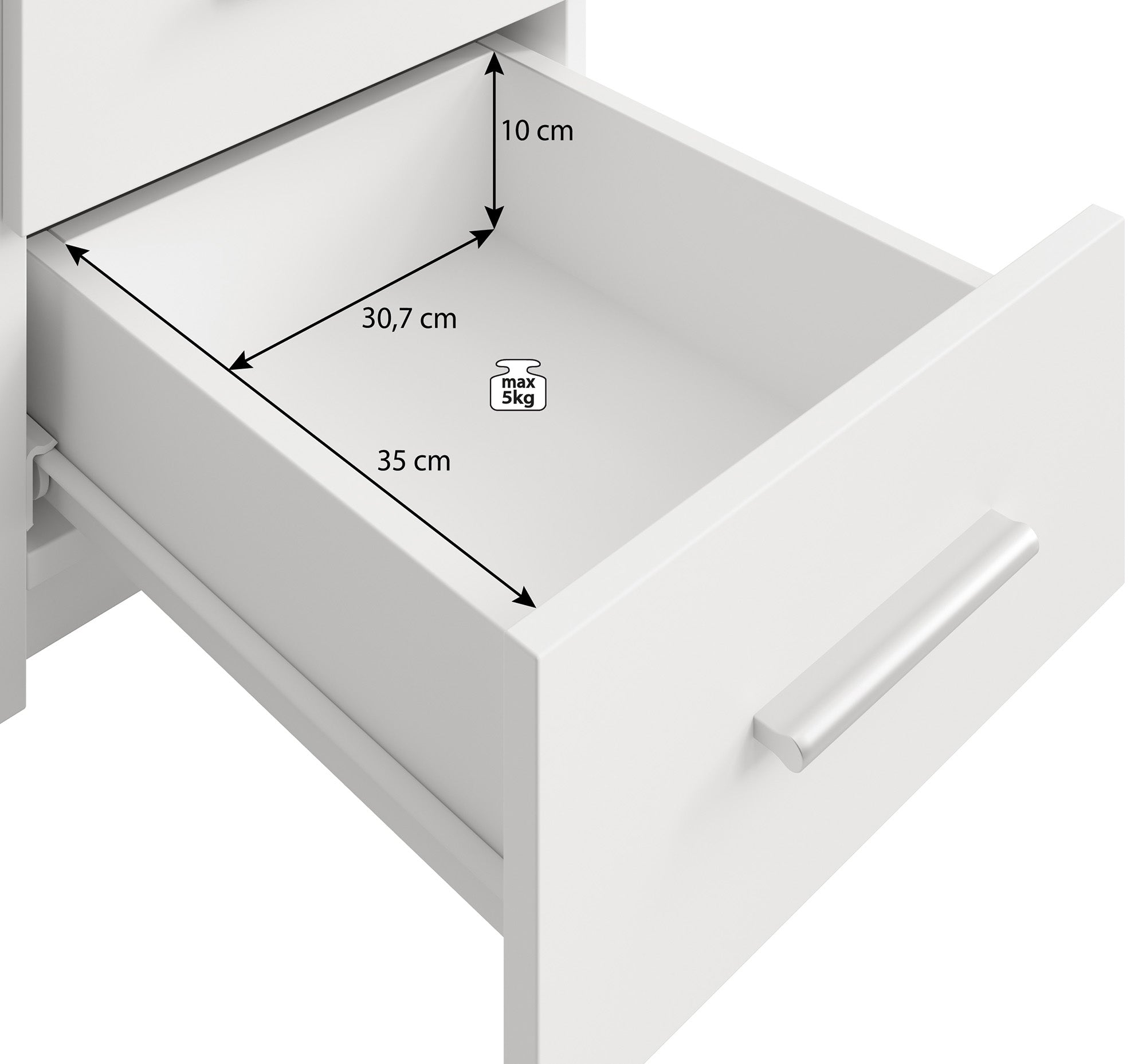 Stoke 2 - Kledingkast 4-deurs - Wit - 270x61x208 cm
