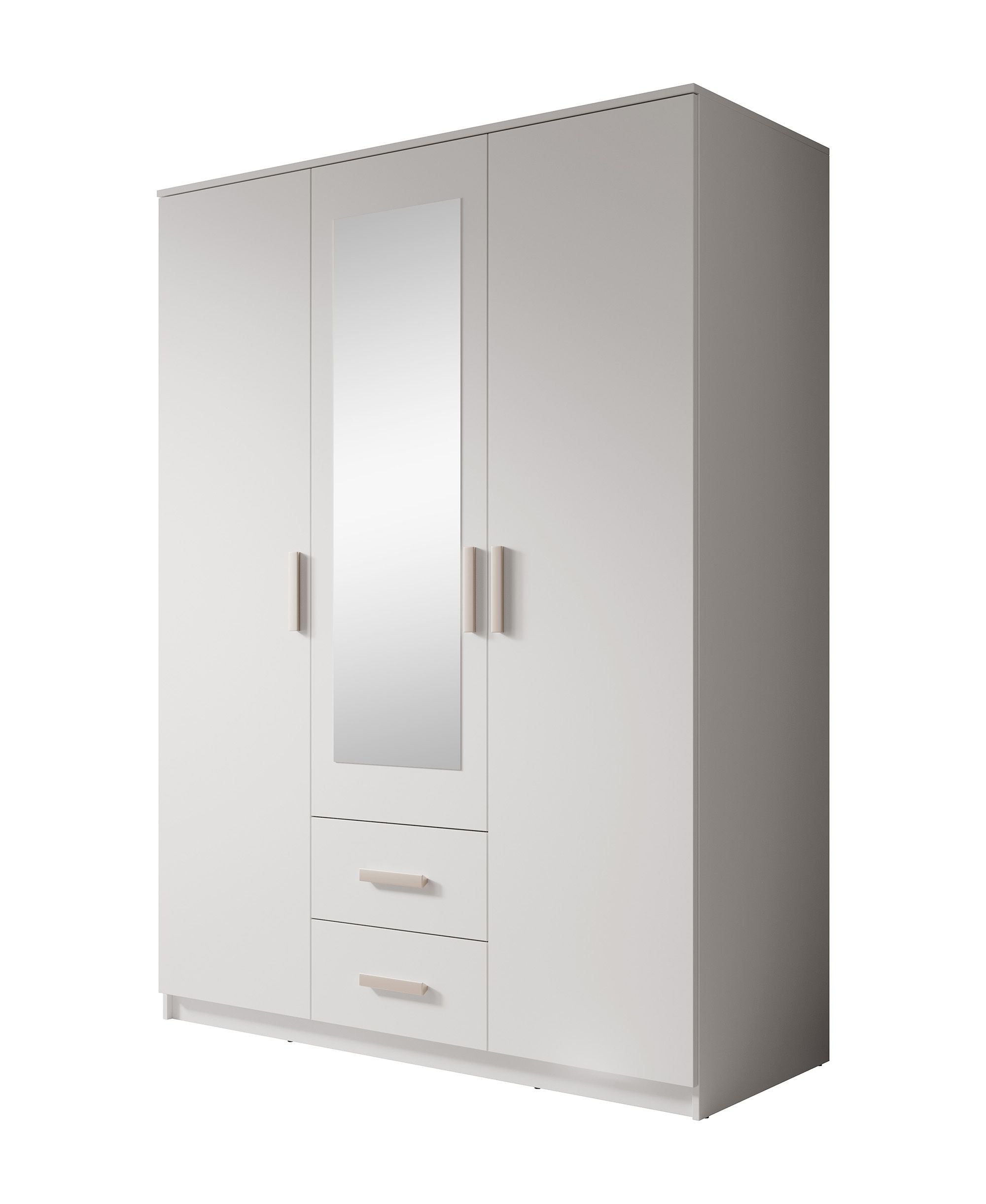 Tyko - Kledingkast 3-deurs - Wit - 150x58x200 cm