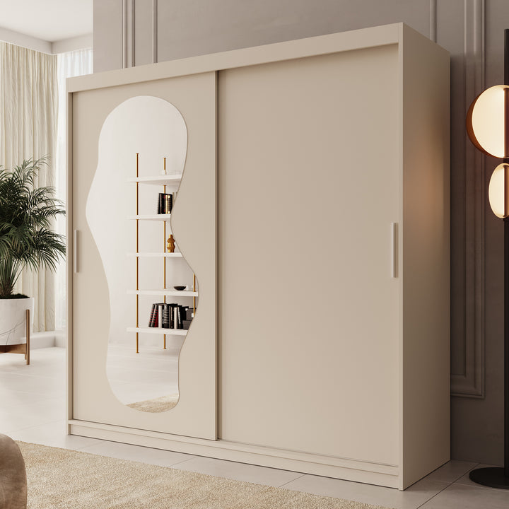 Ulysses - Kledingkast met schuifdeuren - Beige