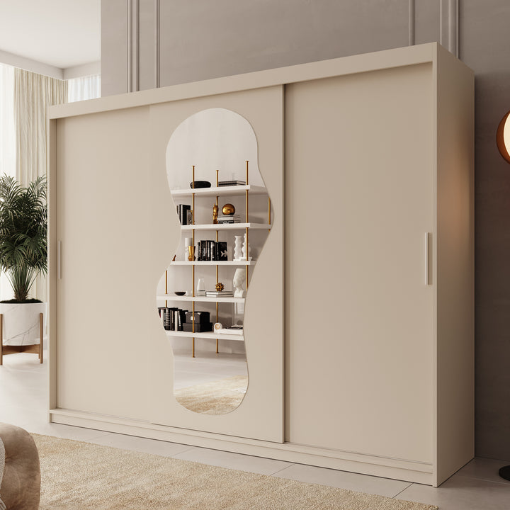 Ulysses - Kledingkast met schuifdeuren - Beige