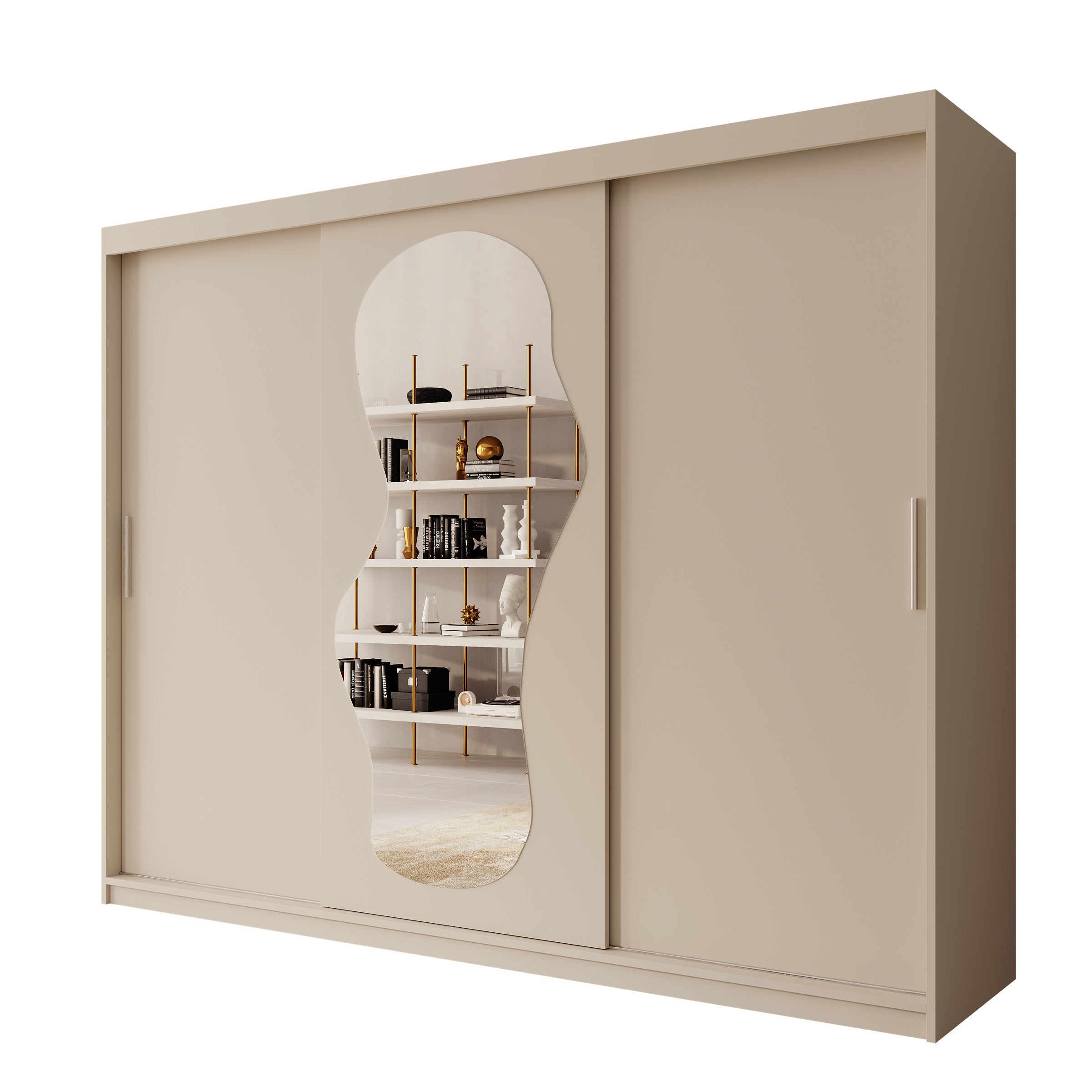 Ulysses - Kledingkast met schuifdeuren - Beige