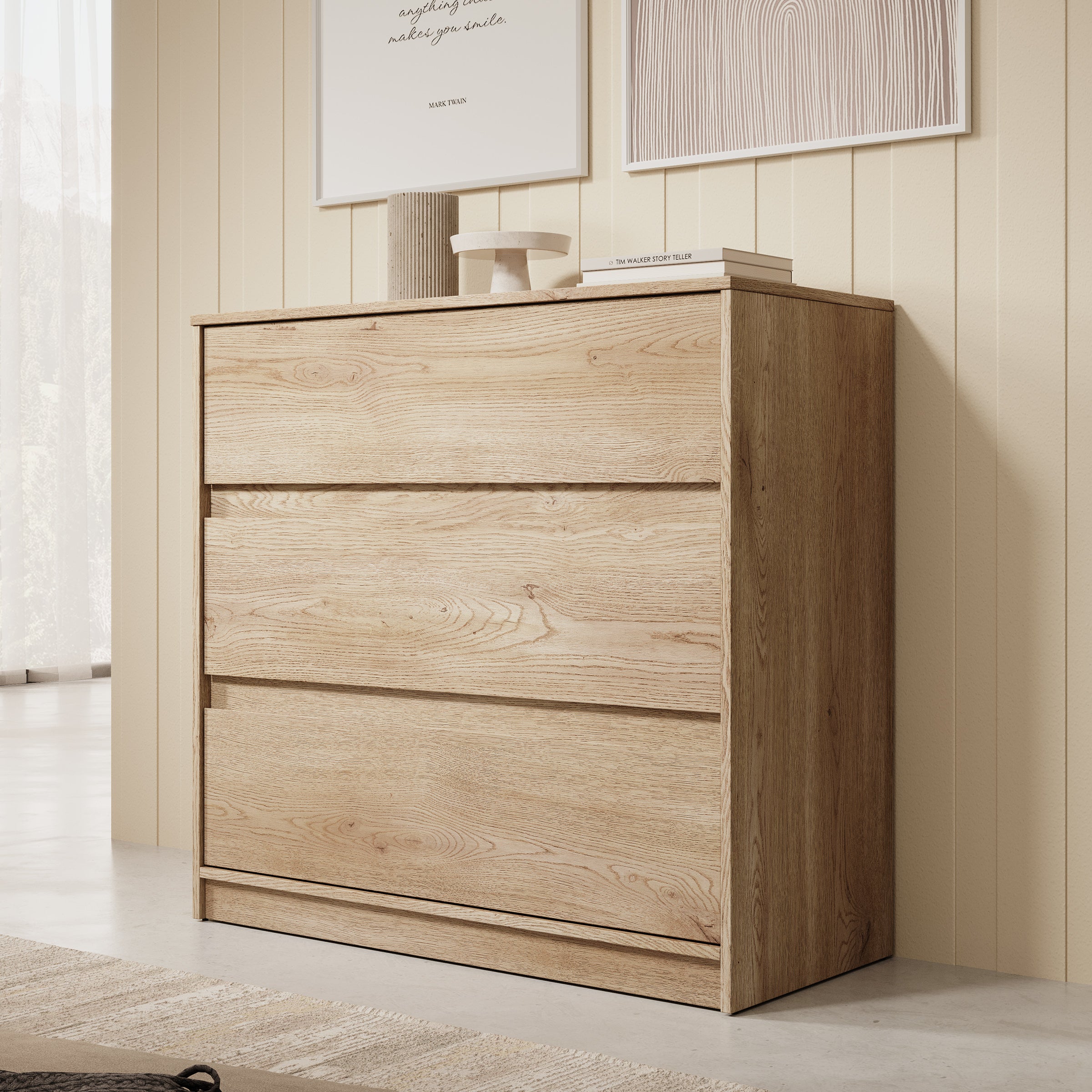 Cuarto - Ladekast - Eiken - 91x40x87 cm