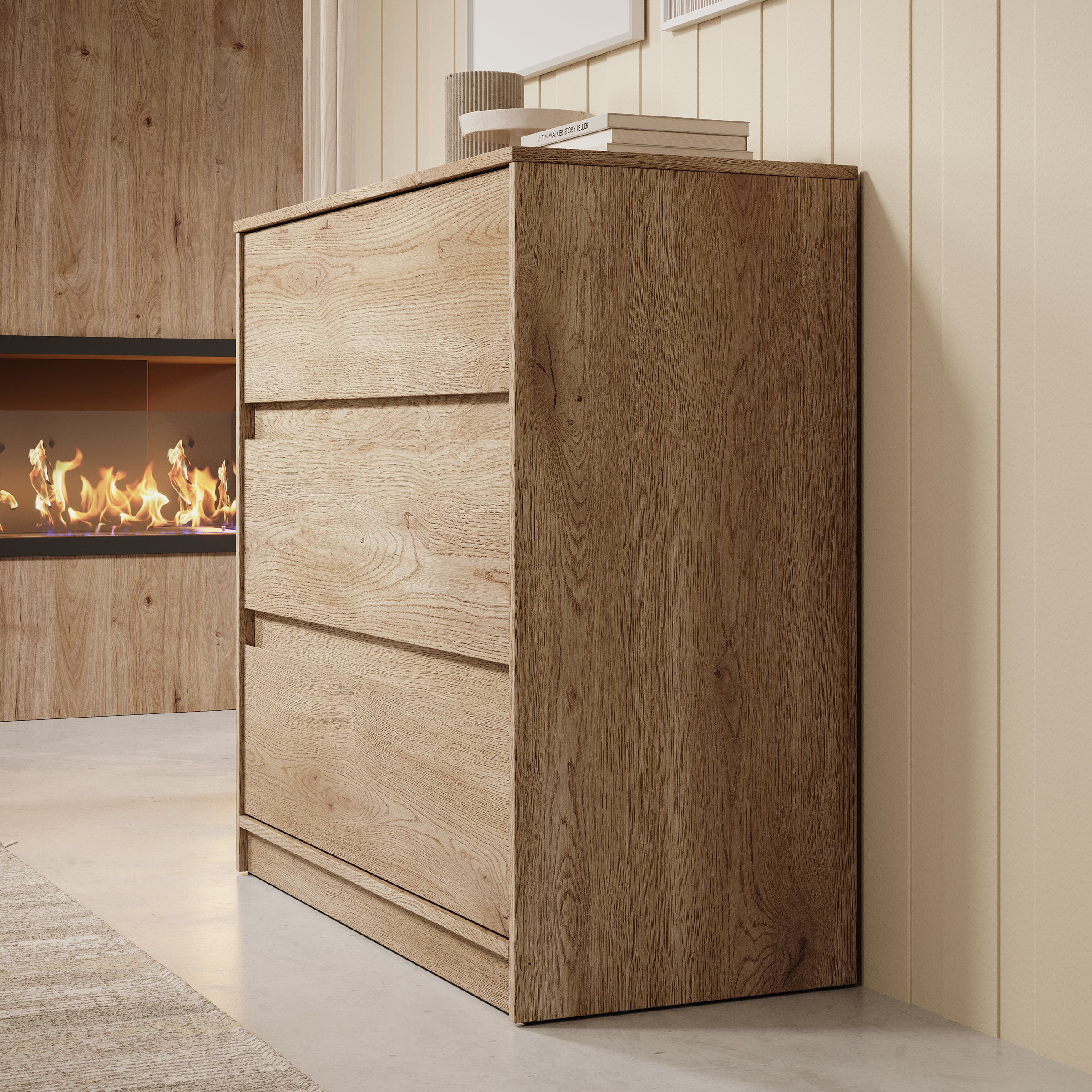 Cuarto - Ladekast - Eiken - 91x40x87 cm