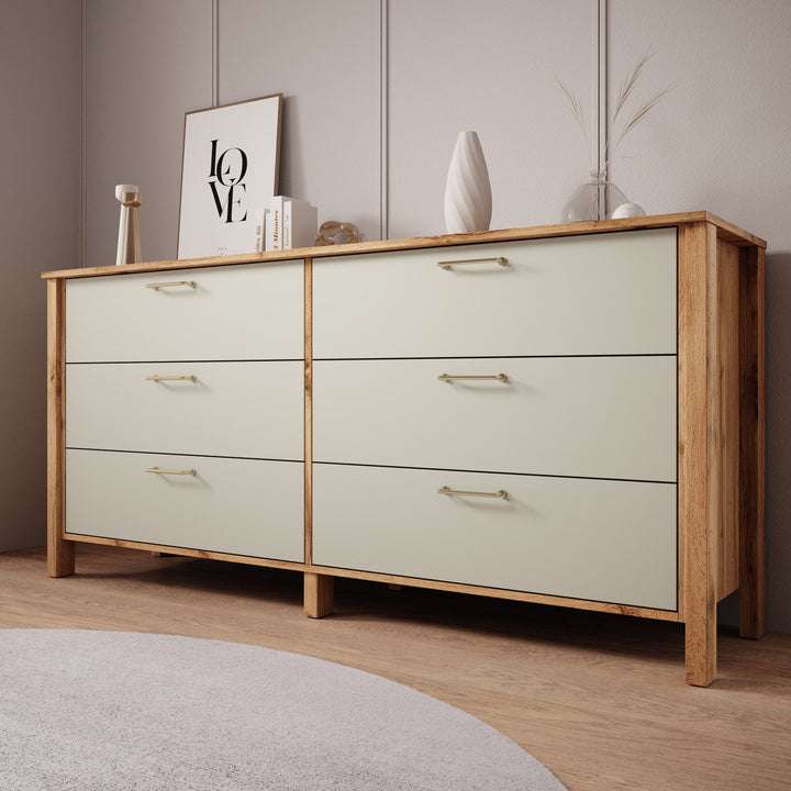 Isaac - Ladekast - Beige - 171x47x81 cm