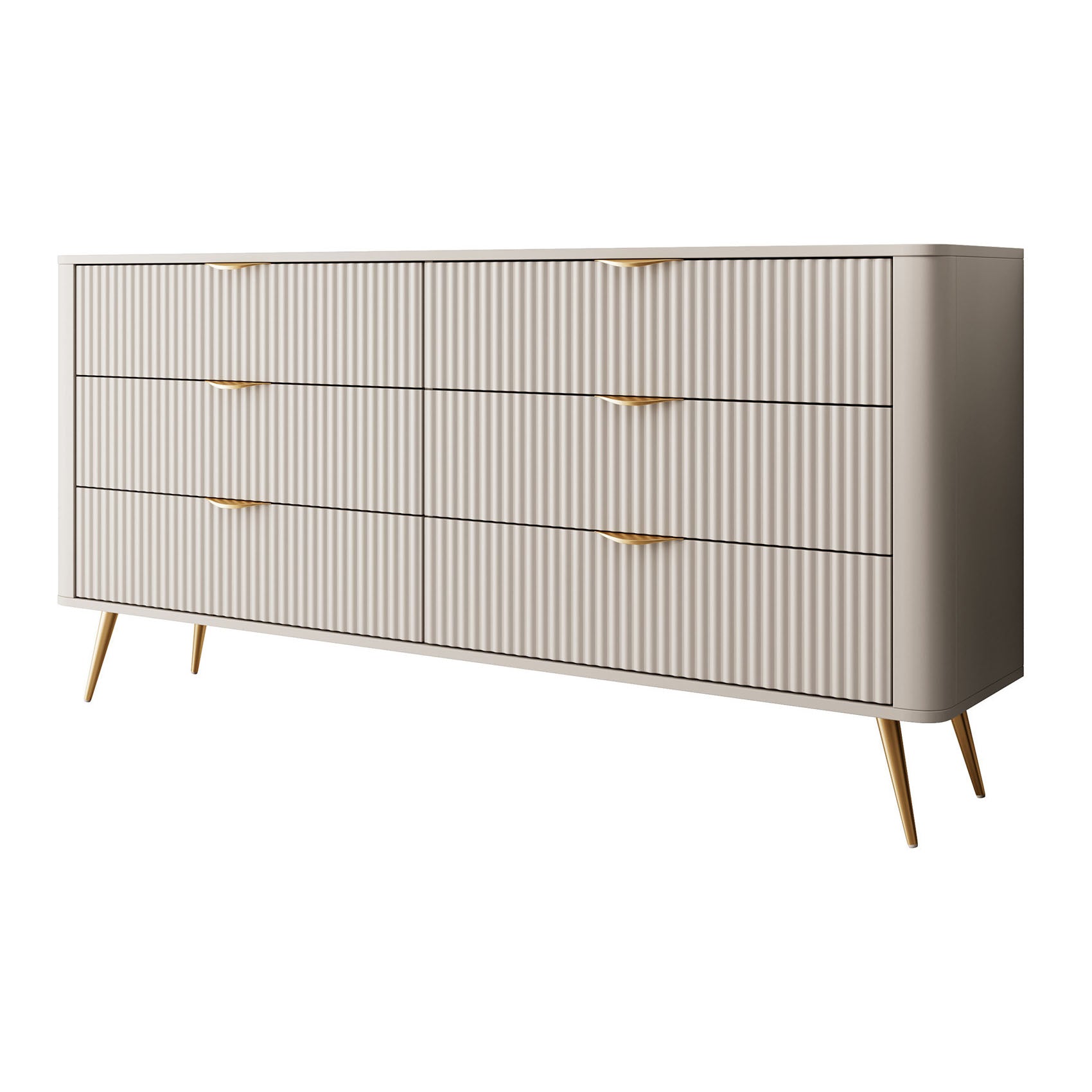 Lima - Ladekast - Beige - 163x38x81 cm