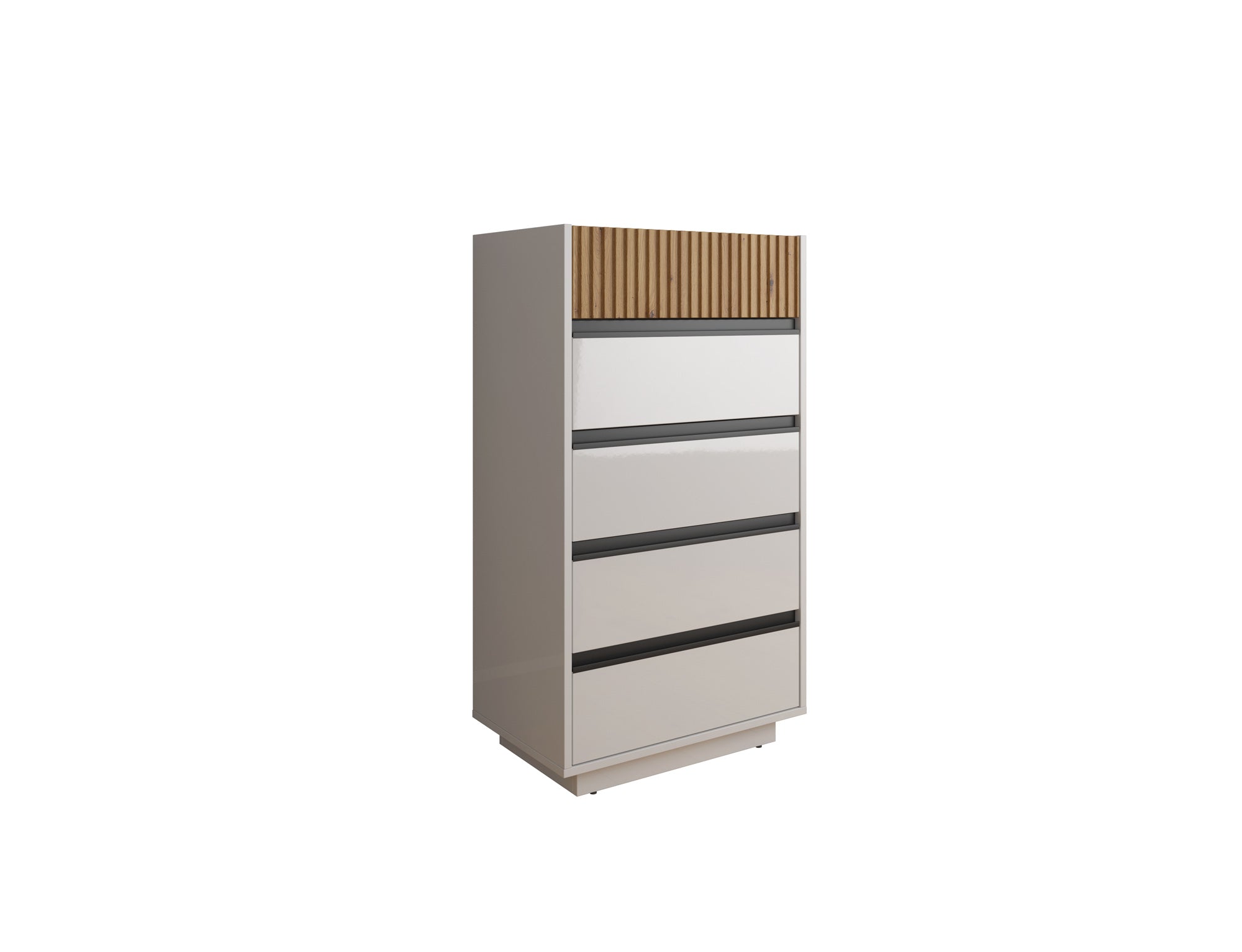 Ladekast Madeline - Wit - 58 cm