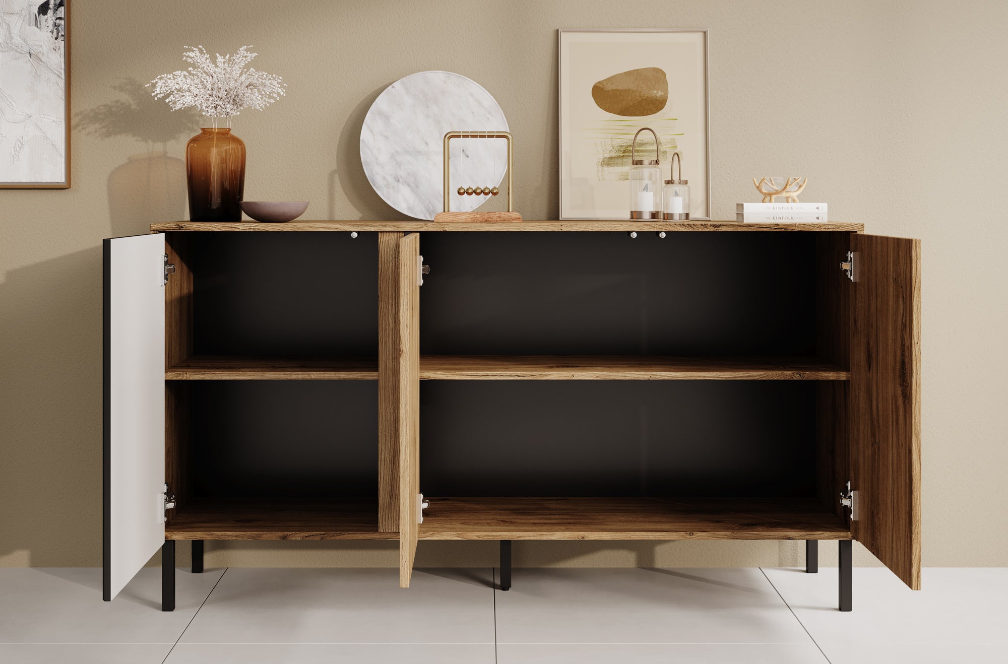 Margareth - Dressoir - Eiken - 145x41x80 cm