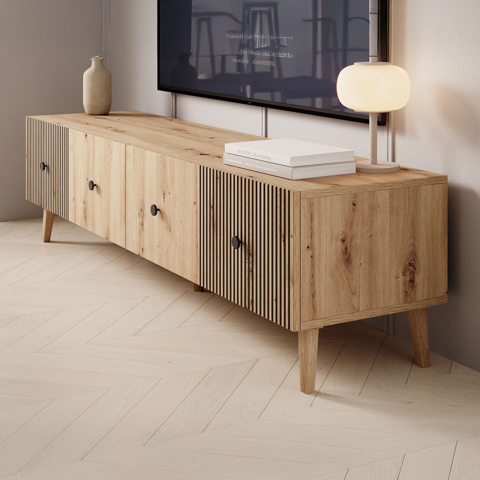 Bali - TV-Meubel - Eiken  - 180x40x45 cm
