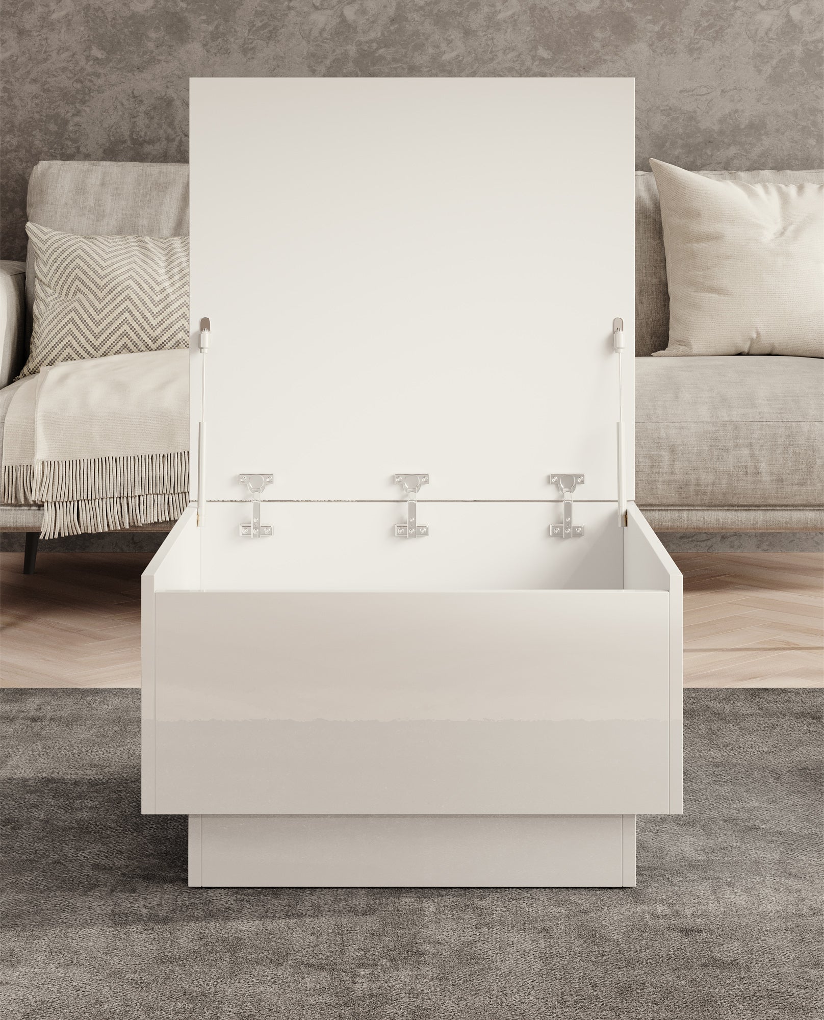 Micha - Salontafel met opbergruimte - Wit