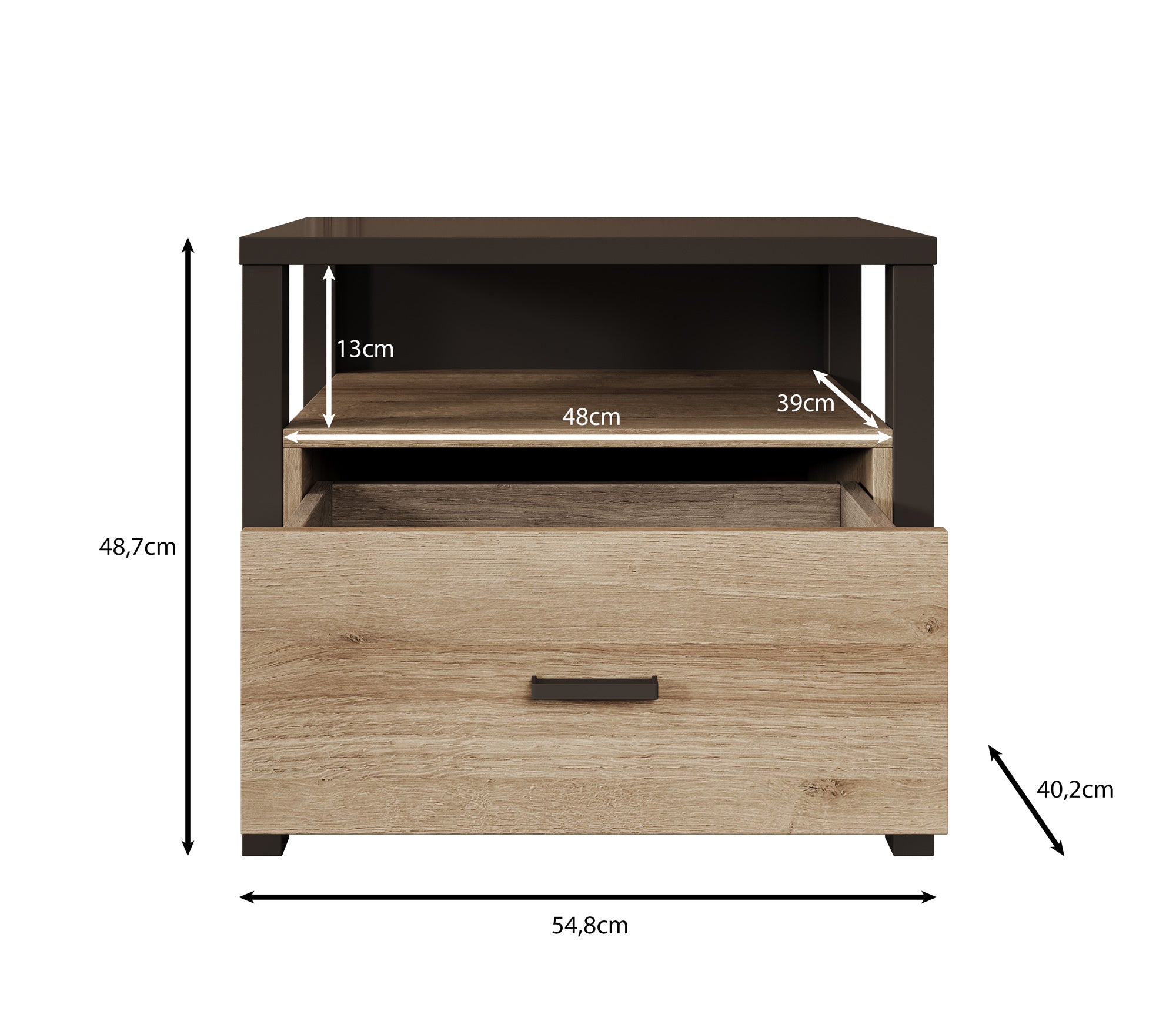 Honduras - Nachtkastje - Eiken