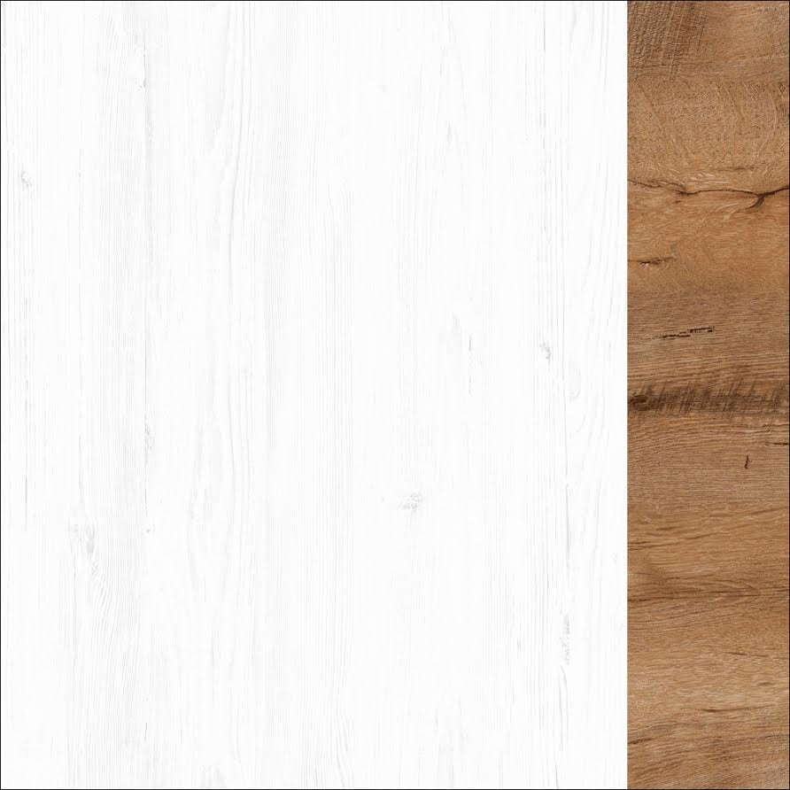 Parello 4 - Dressoir - Wit/eiken - 130x43x88 cm