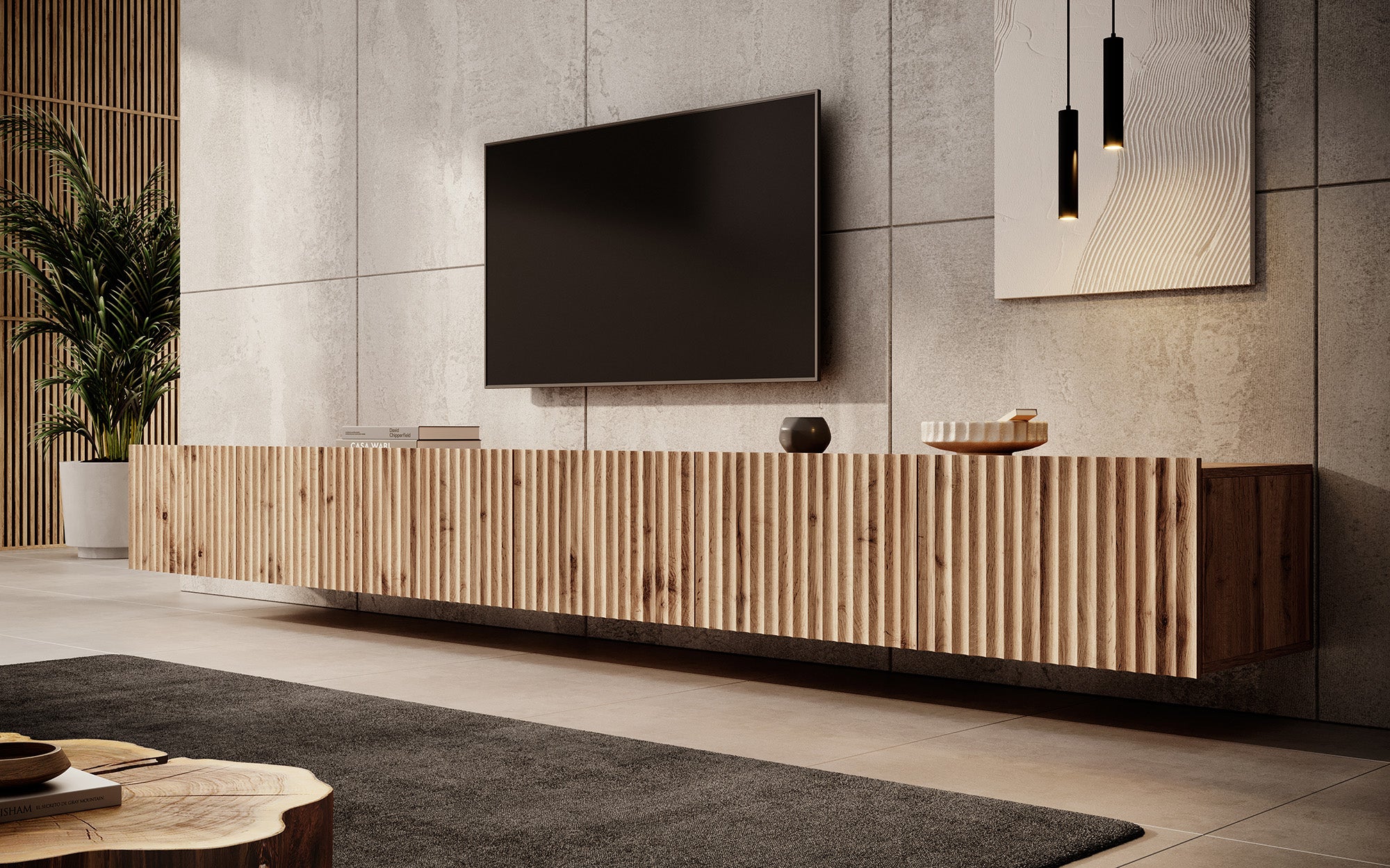 Pepinos - TV-Meubel - Eiken - 300 cm