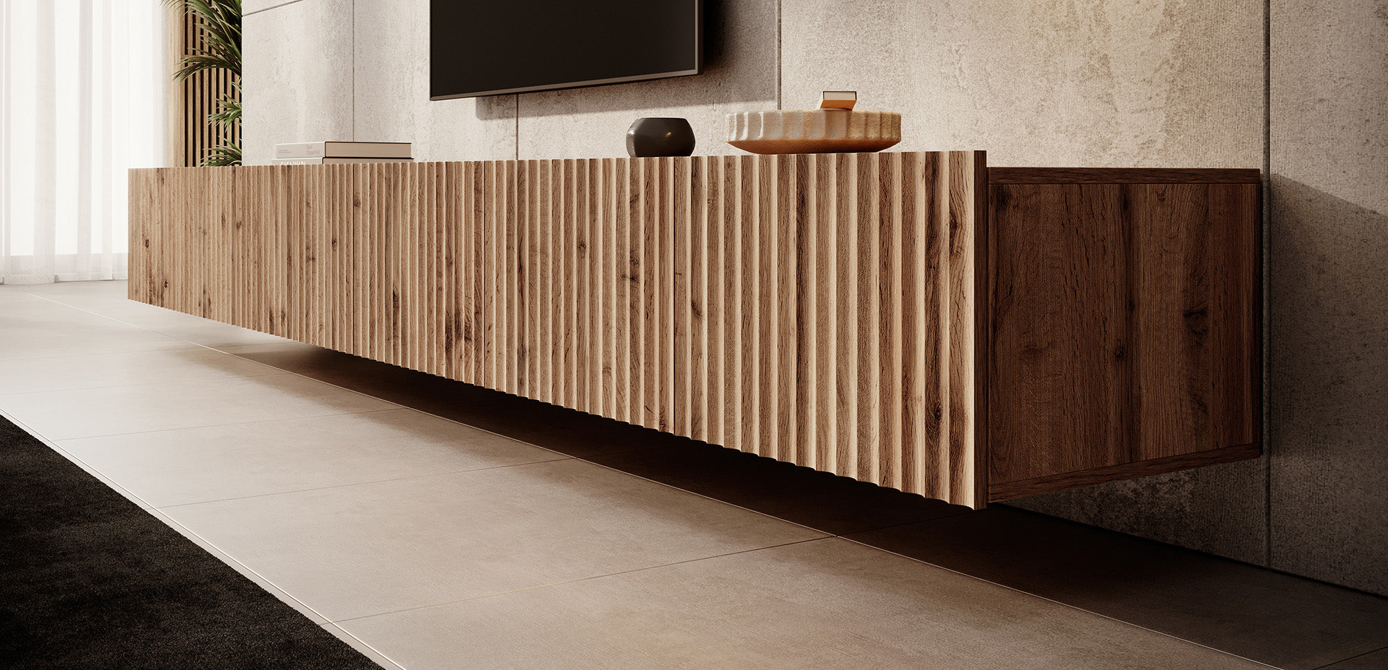 Pepinos - TV-Meubel - Eiken - 300 cm
