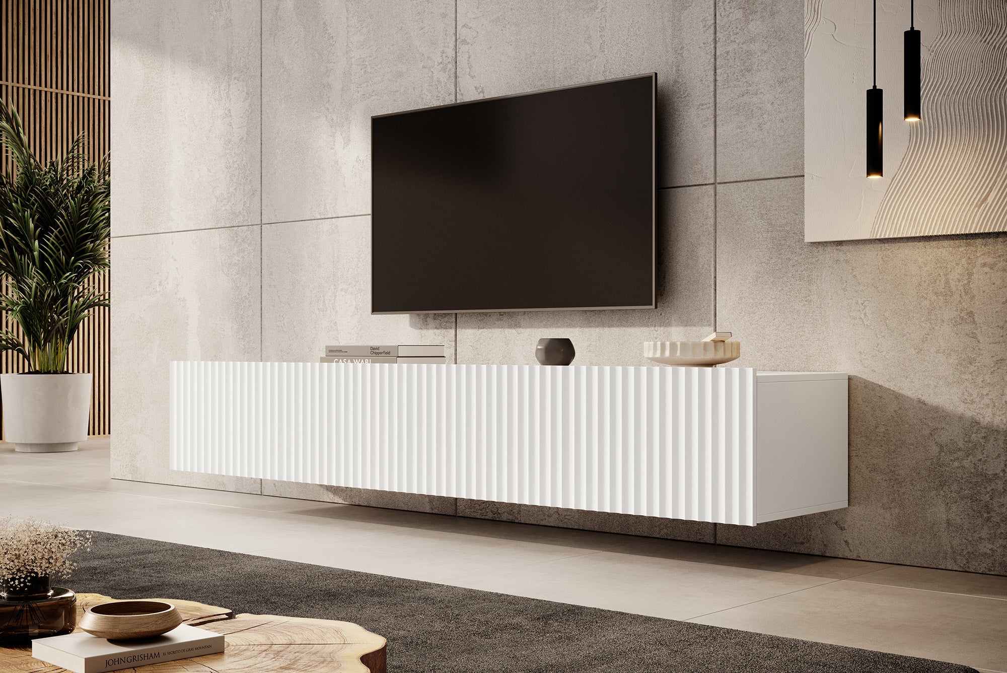 Pepinos - TV-Meubel - Wit - 200 cm