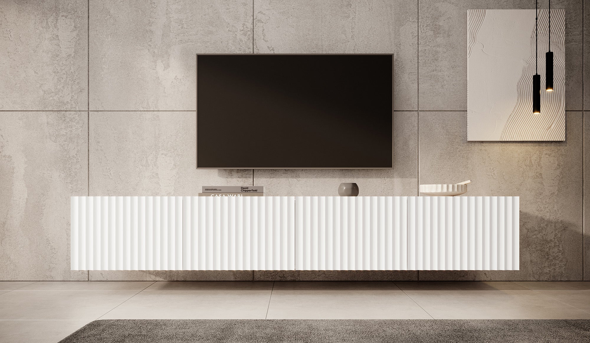 Pepinos - TV-Meubel - Wit - 200 cm